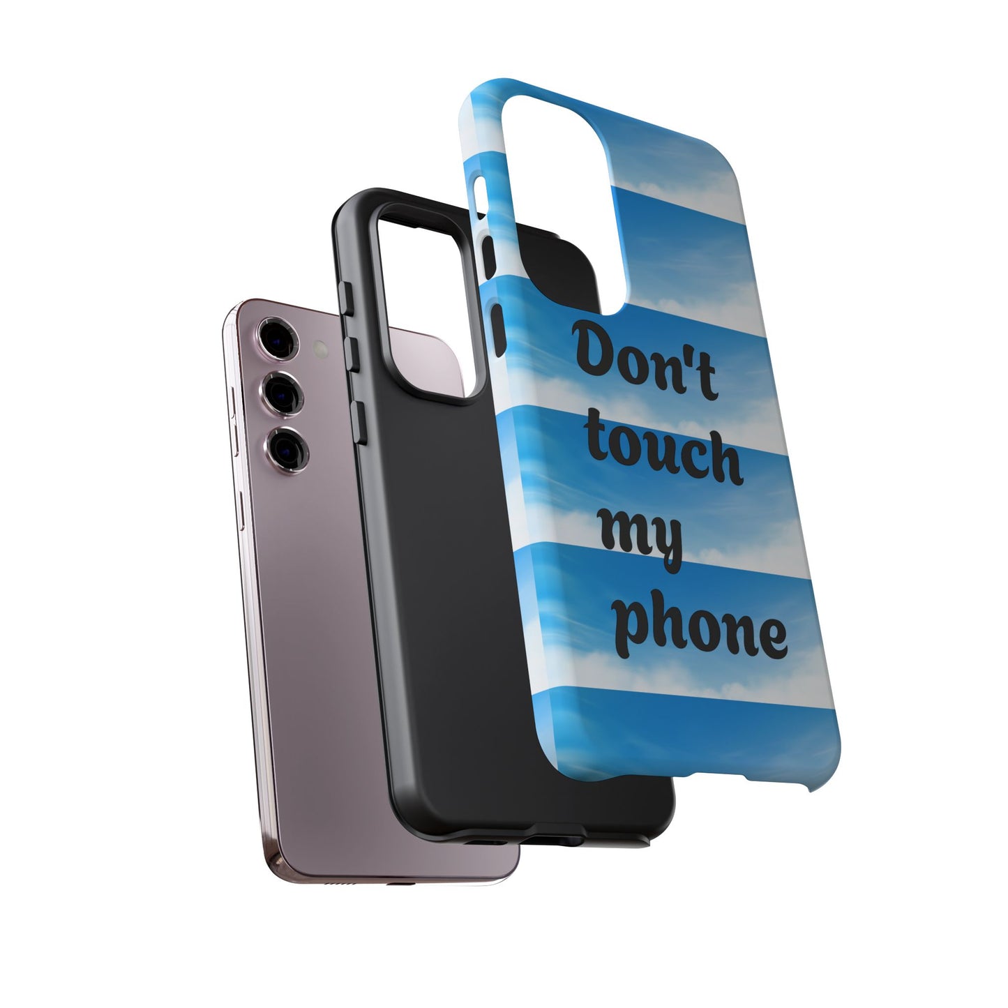 Phone Case, Quirky Phone Cover, Don't Touch My Phone Case, Gift for Teens, Trendy Accessory, Unique Phone Protection