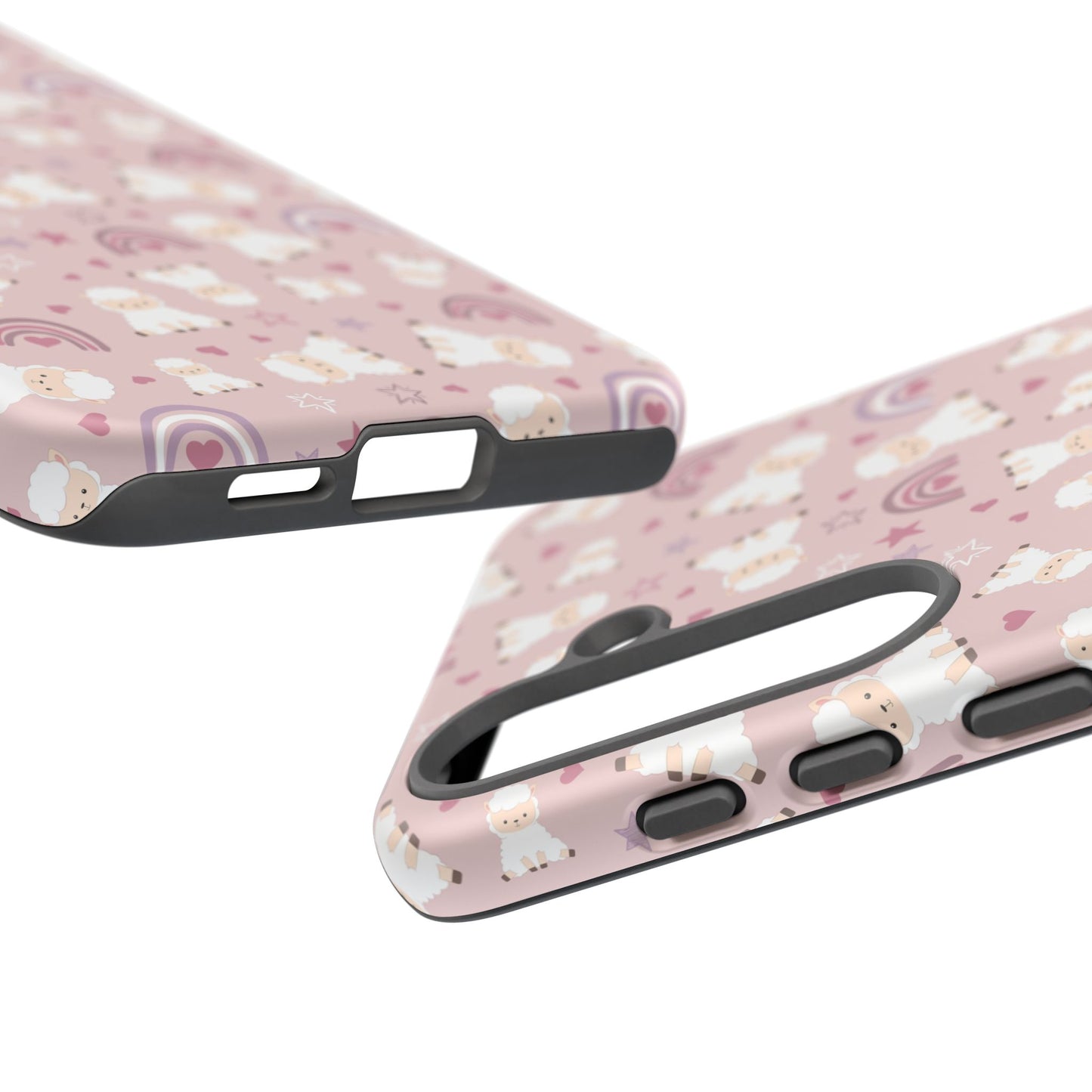 Cute Pastel Phone Case with Teddy Bears and Rainbows, Durable Phone Cover, Trendy Mobile Accessory, Gifts for Her, Birthday Must-Have