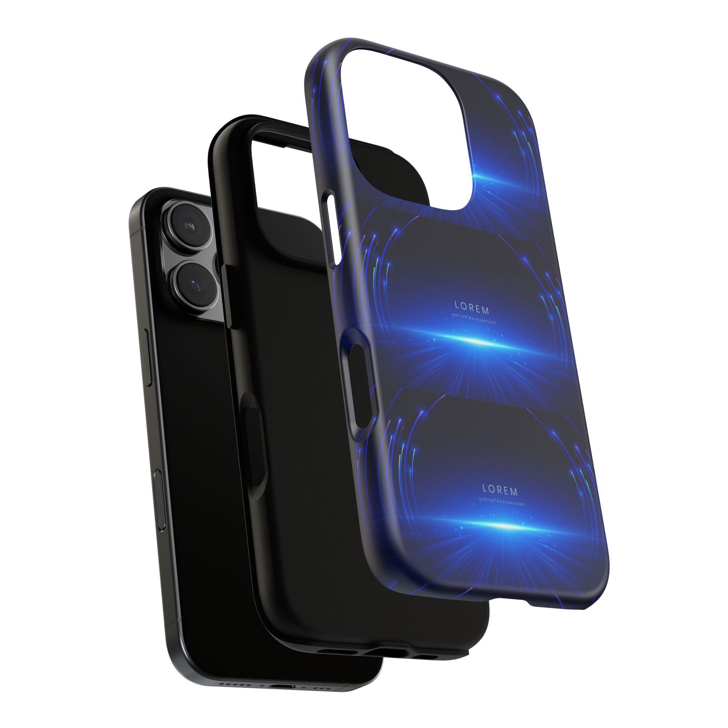 Tough Cases: Blue Lightwave Phone Case, Stylish Mobile Cover, Durable Protective Case, Gift for Tech Lovers, Trendy Gadget Accessory