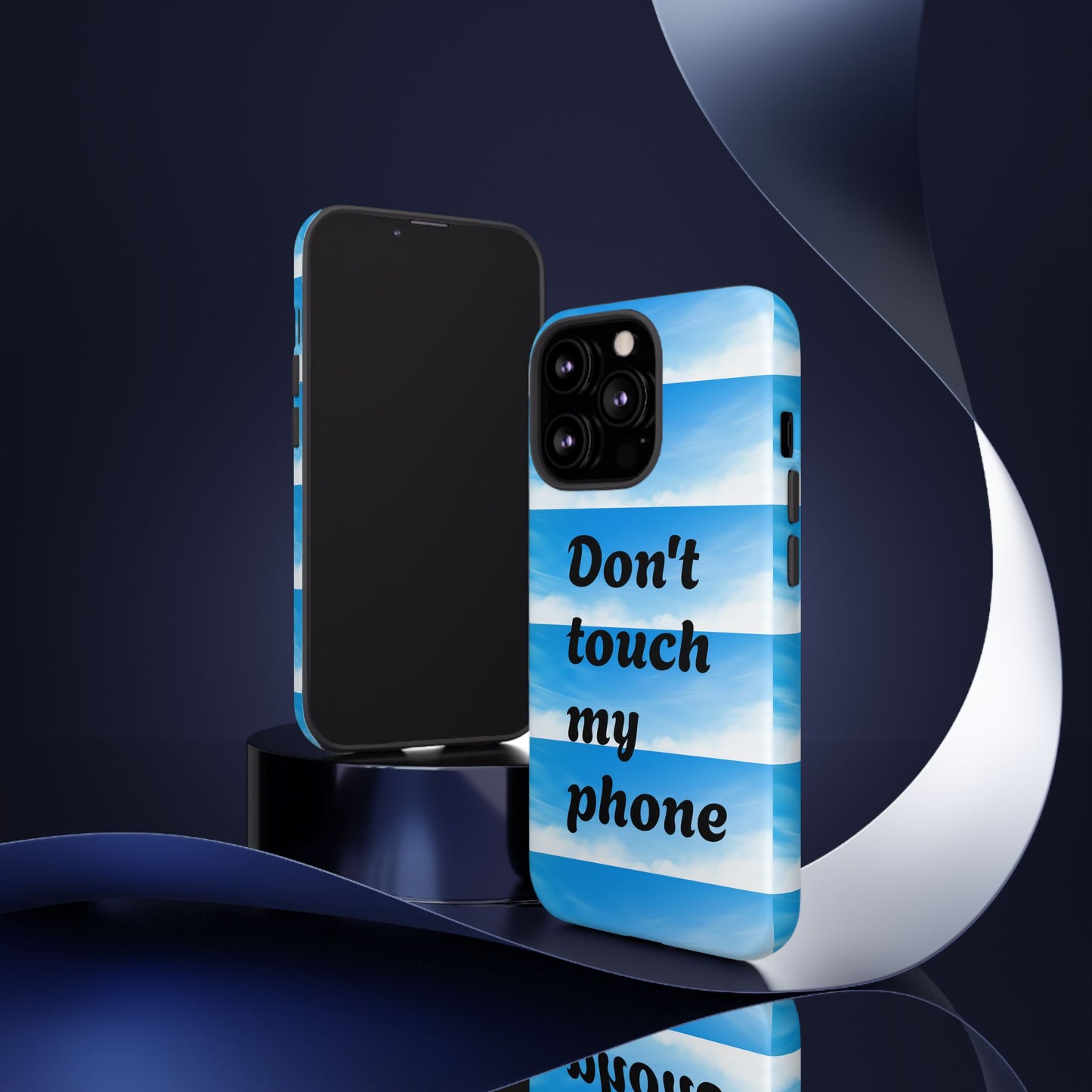 Phone Case, Quirky Phone Cover, Don't Touch My Phone Case, Gift for Teens, Trendy Accessory, Unique Phone Protection