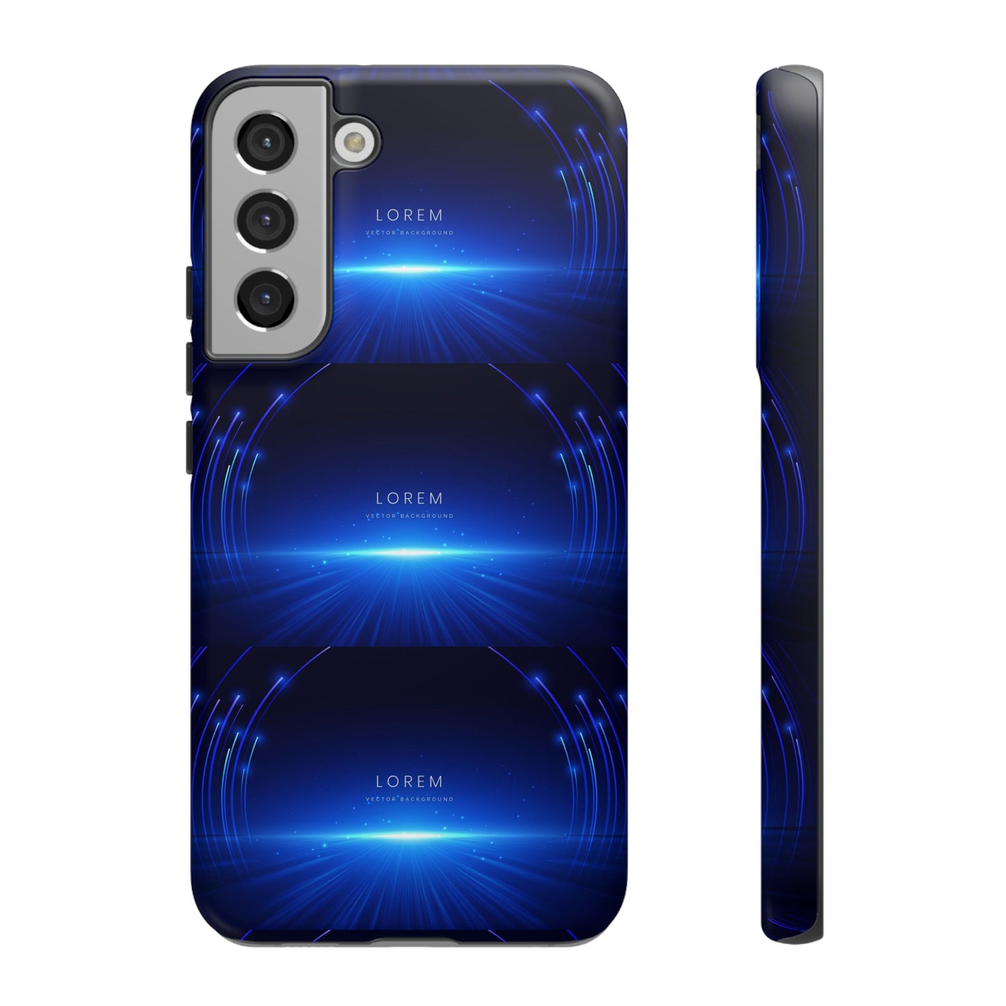 Tough Cases: Blue Lightwave Phone Case, Stylish Mobile Cover, Durable Protective Case, Gift for Tech Lovers, Trendy Gadget Accessory