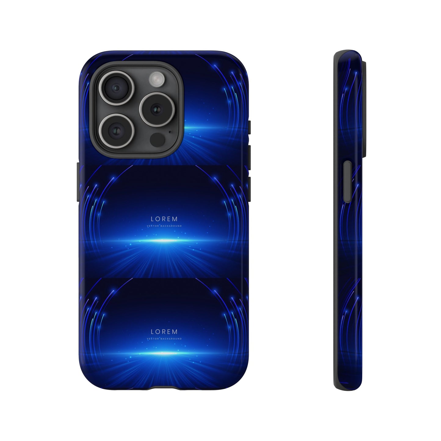 Tough Cases: Blue Lightwave Phone Case, Stylish Mobile Cover, Durable Protective Case, Gift for Tech Lovers, Trendy Gadget Accessory