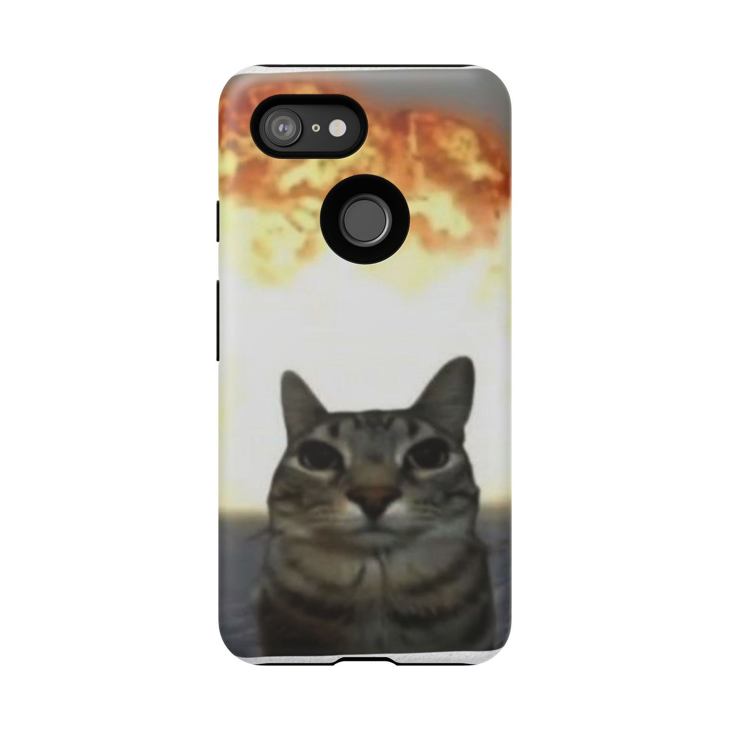 Cat-Themed Phone Case with Explosive Background, Tough Cases for Pet Lovers, Unique Gift for Cat Owners, Funny Animal Accessories, [...]