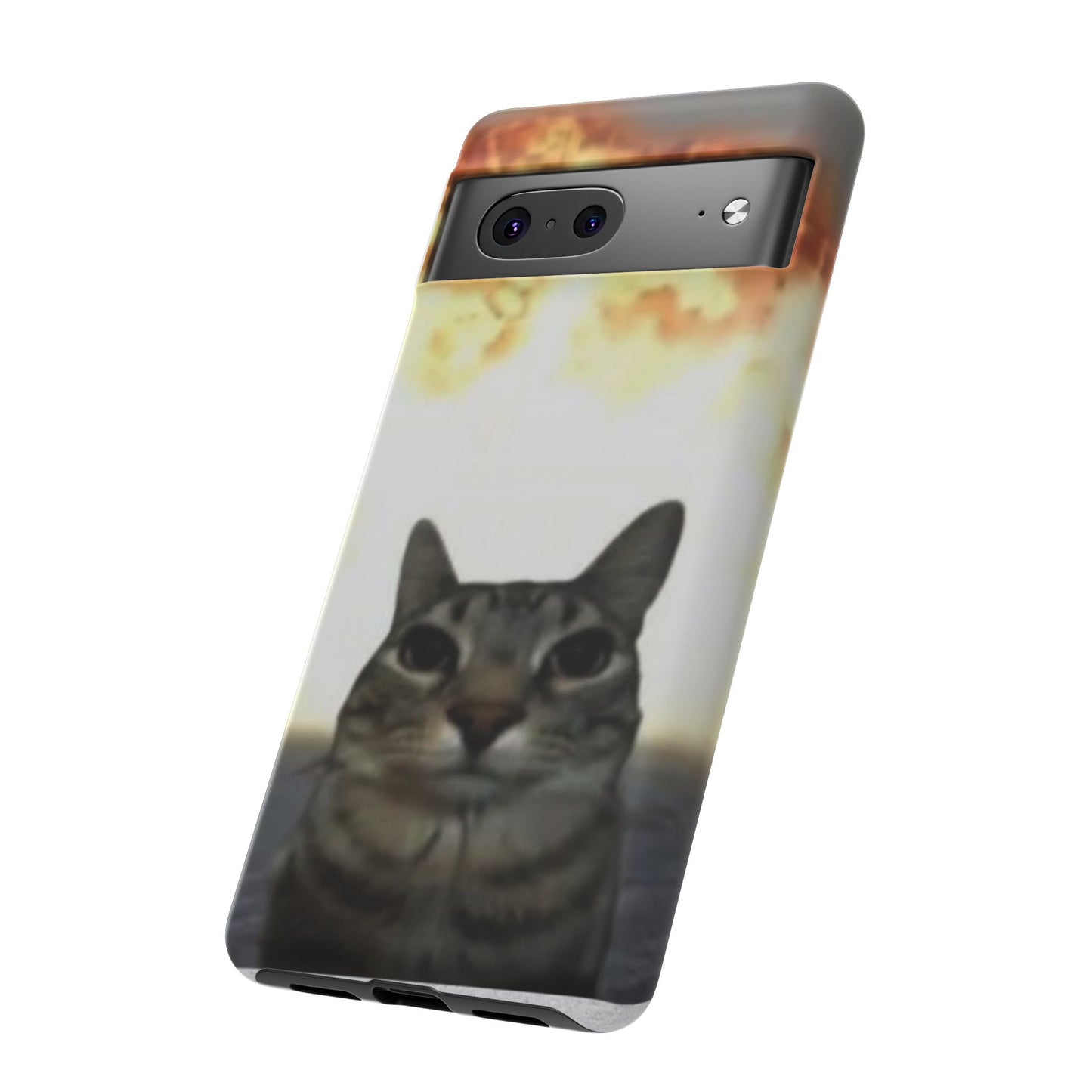 Cat-Themed Phone Case with Explosive Background, Tough Cases for Pet Lovers, Unique Gift for Cat Owners, Funny Animal Accessories, [...]