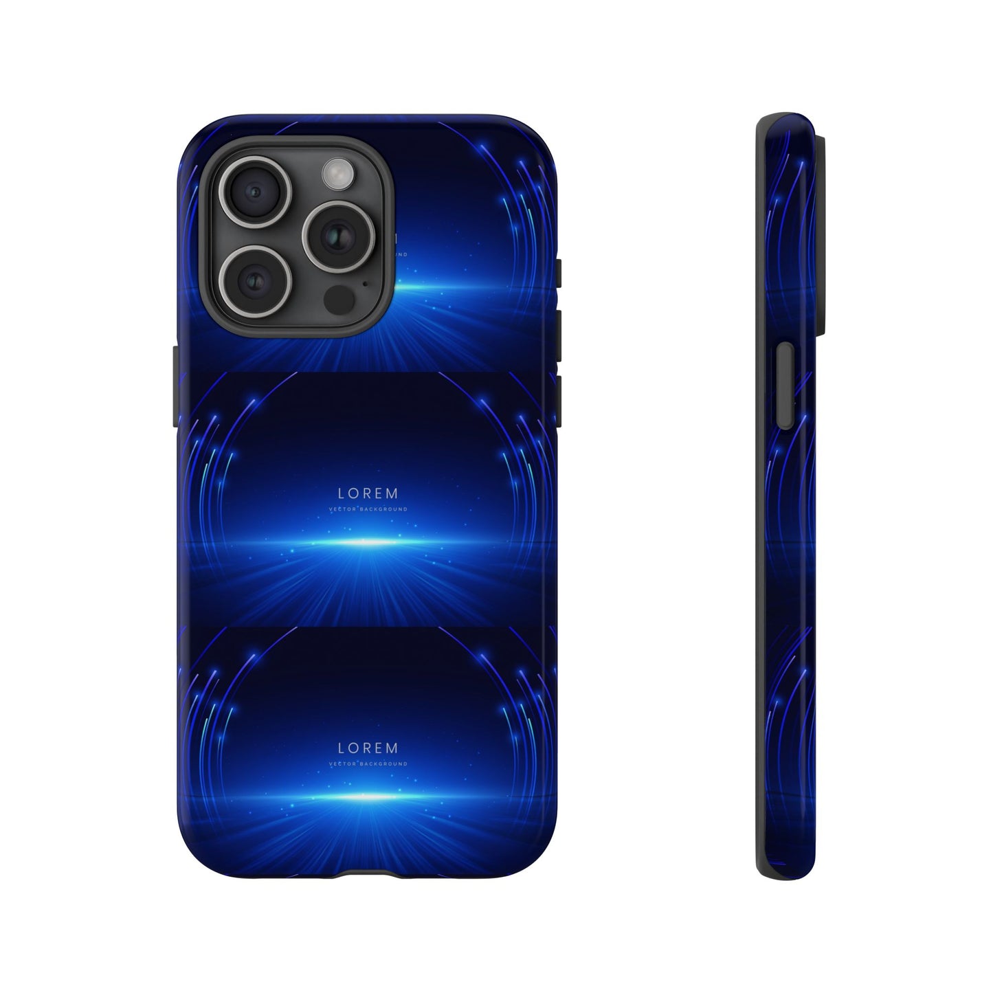 Tough Cases: Blue Lightwave Phone Case, Stylish Mobile Cover, Durable Protective Case, Gift for Tech Lovers, Trendy Gadget Accessory