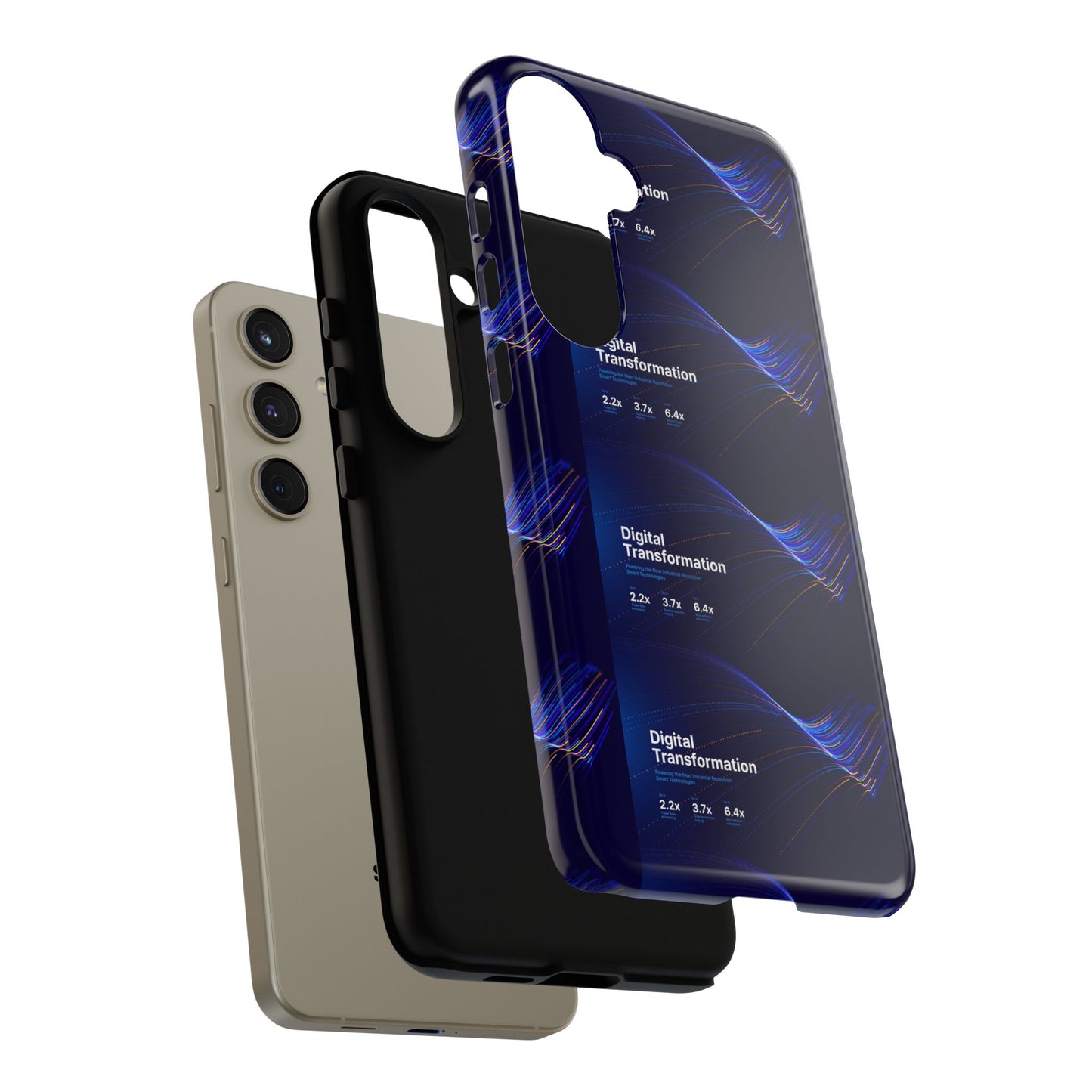 Digital Transformation Phone Case, Tough Cases for Modern Tech, Gifts for Digital Nomads, Unique Designs for Gadget Lovers, Custom [...]