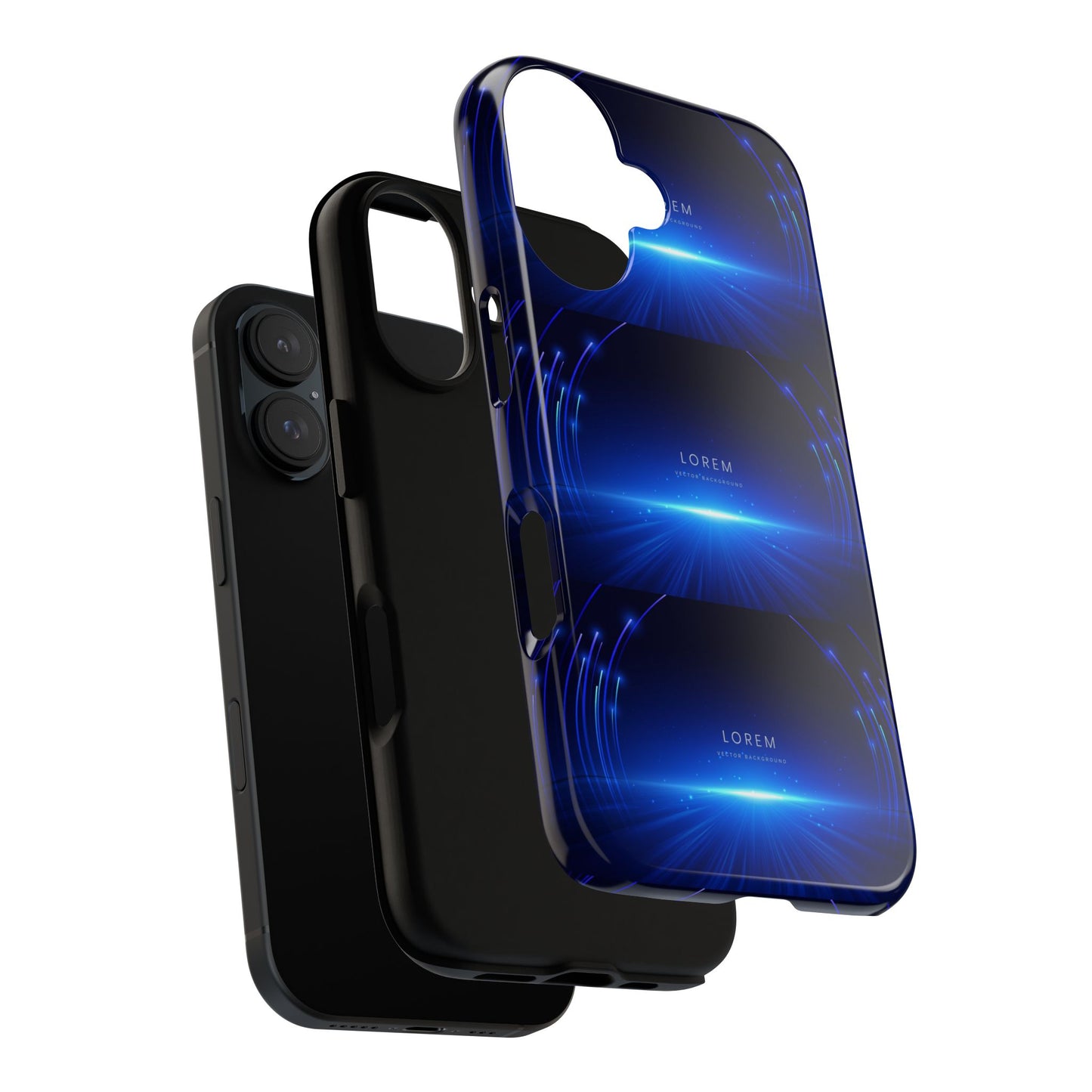 Tough Cases: Blue Lightwave Phone Case, Stylish Mobile Cover, Durable Protective Case, Gift for Tech Lovers, Trendy Gadget Accessory