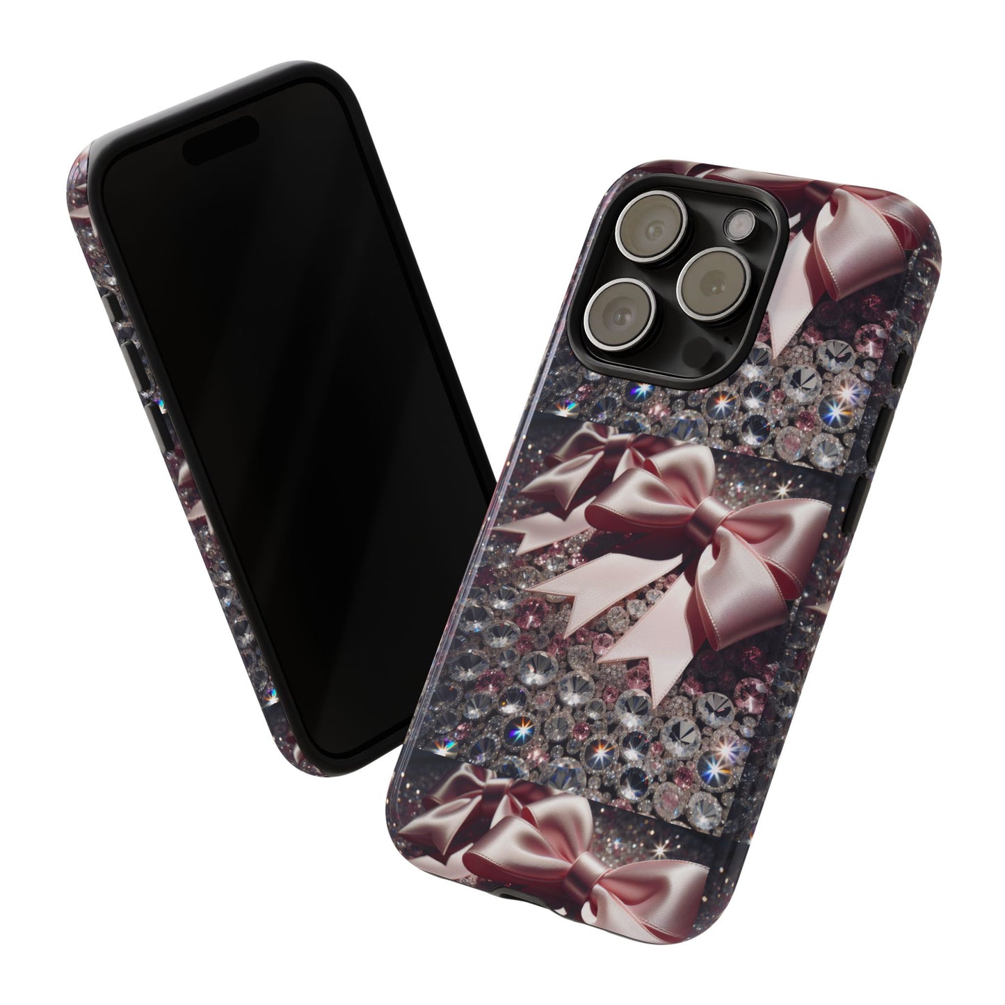 Sparkling Glam Phone Case, Tough Cases, Gift for Her, Stylish Cell Phone Accessories, Blinged Out Designs, Holiday Gifts