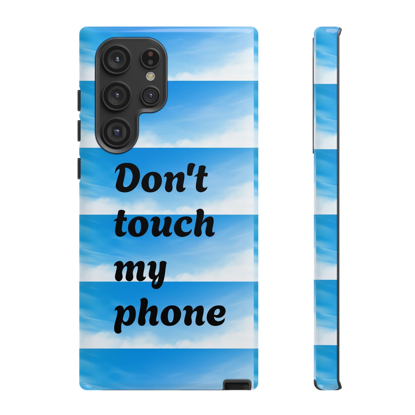 Phone Case, Quirky Phone Cover, Don't Touch My Phone Case, Gift for Teens, Trendy Accessory, Unique Phone Protection