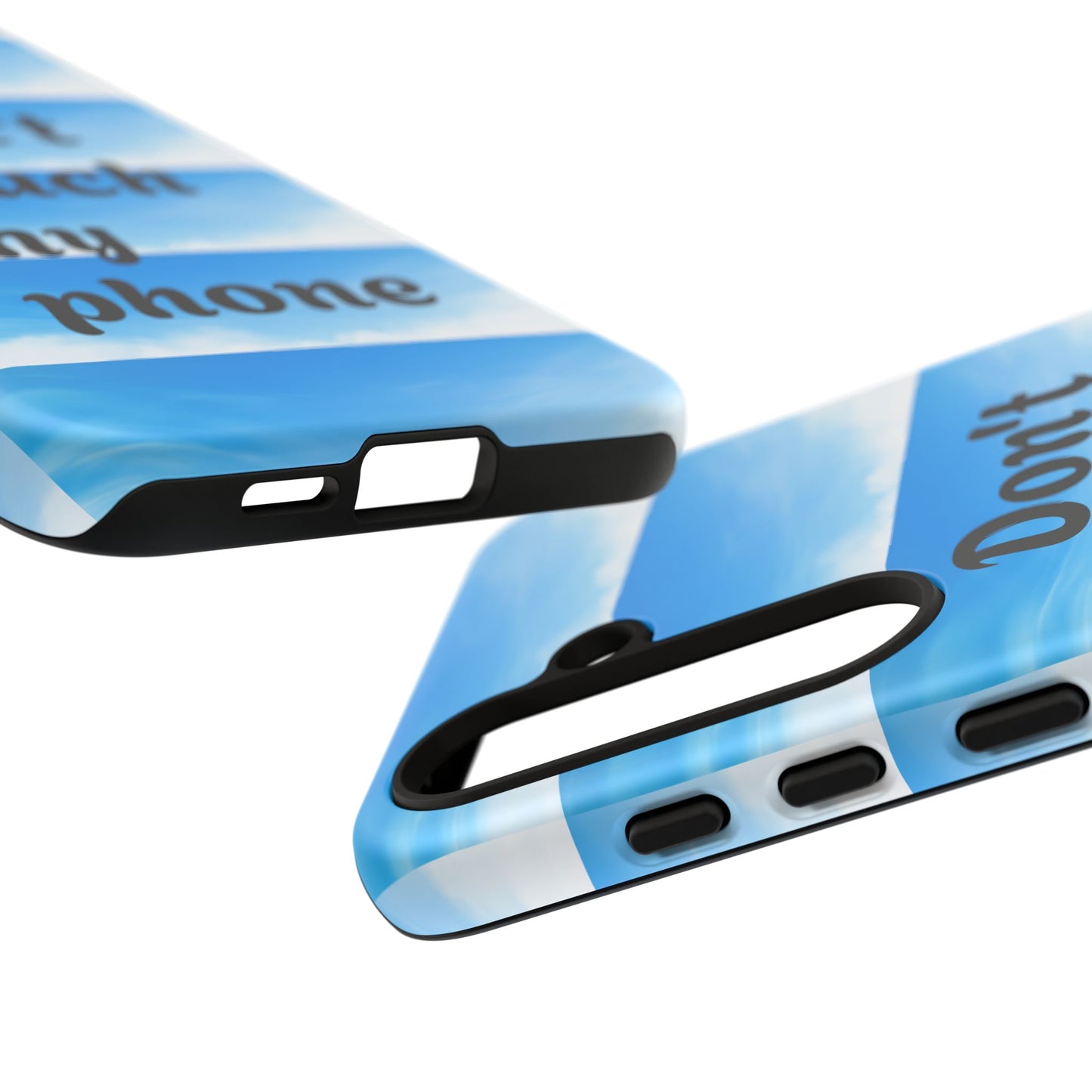 Phone Case, Quirky Phone Cover, Don't Touch My Phone Case, Gift for Teens, Trendy Accessory, Unique Phone Protection