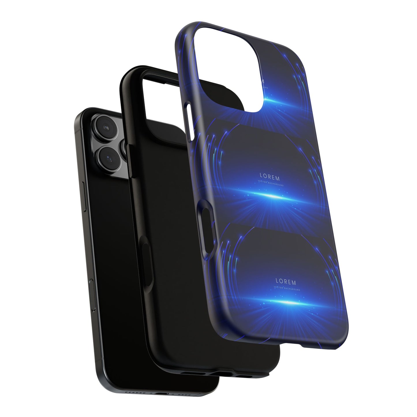 Tough Cases: Blue Lightwave Phone Case, Stylish Mobile Cover, Durable Protective Case, Gift for Tech Lovers, Trendy Gadget Accessory