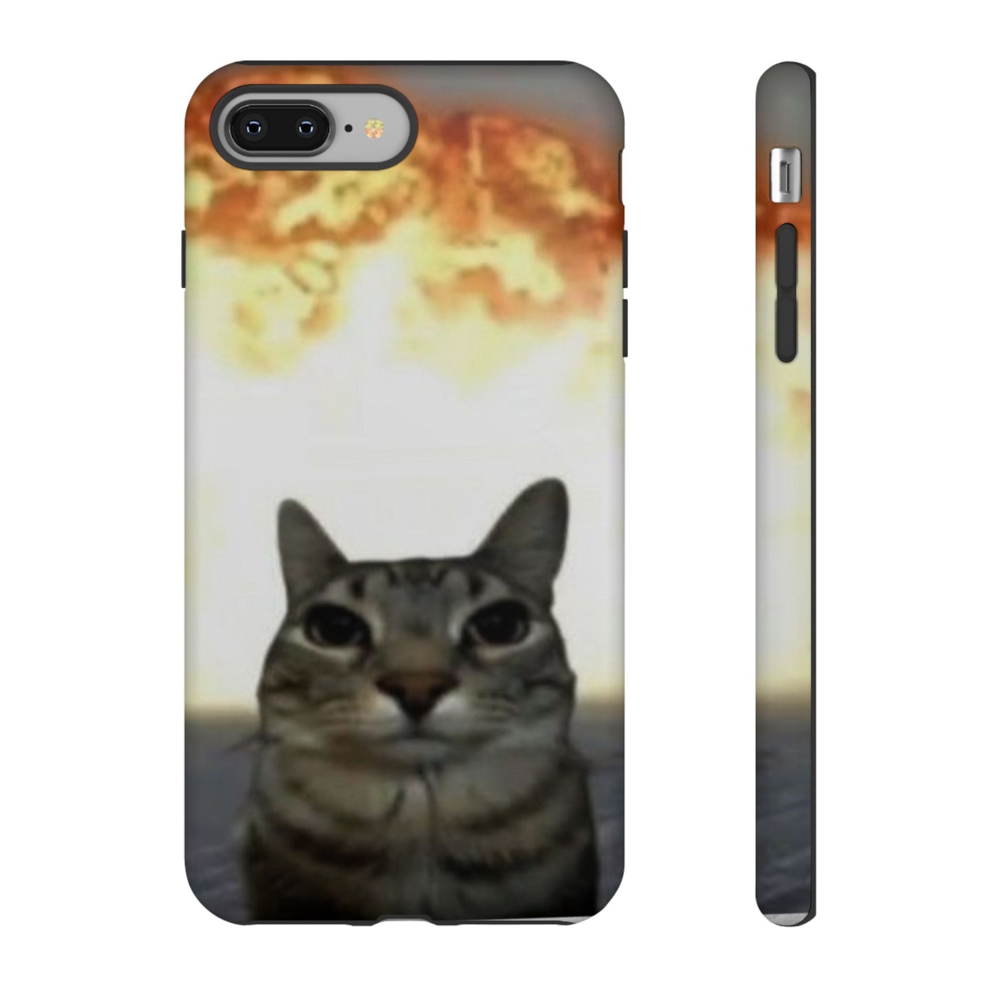 Cat-Themed Phone Case with Explosive Background, Tough Cases for Pet Lovers, Unique Gift for Cat Owners, Funny Animal Accessories, [...]
