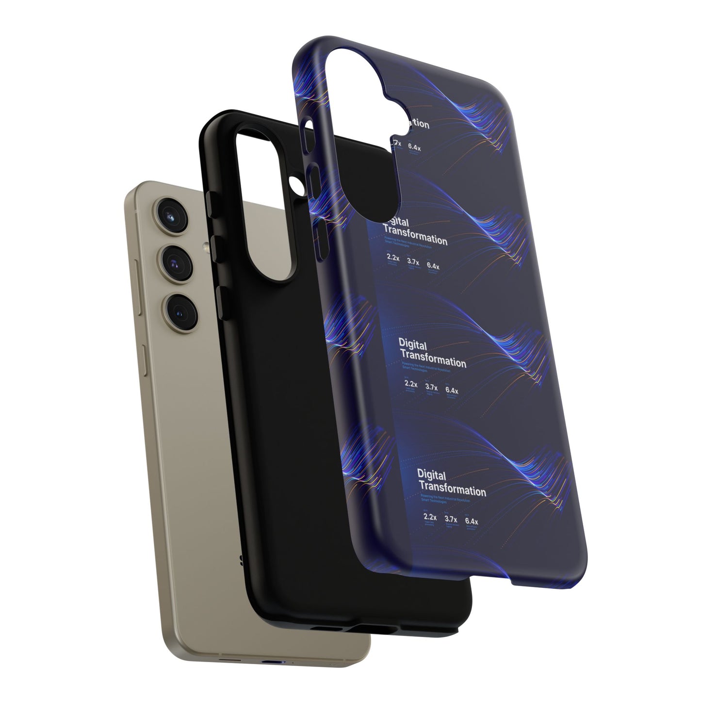 Digital Transformation Phone Case, Tough Cases for Modern Tech, Gifts for Digital Nomads, Unique Designs for Gadget Lovers, Custom [...]