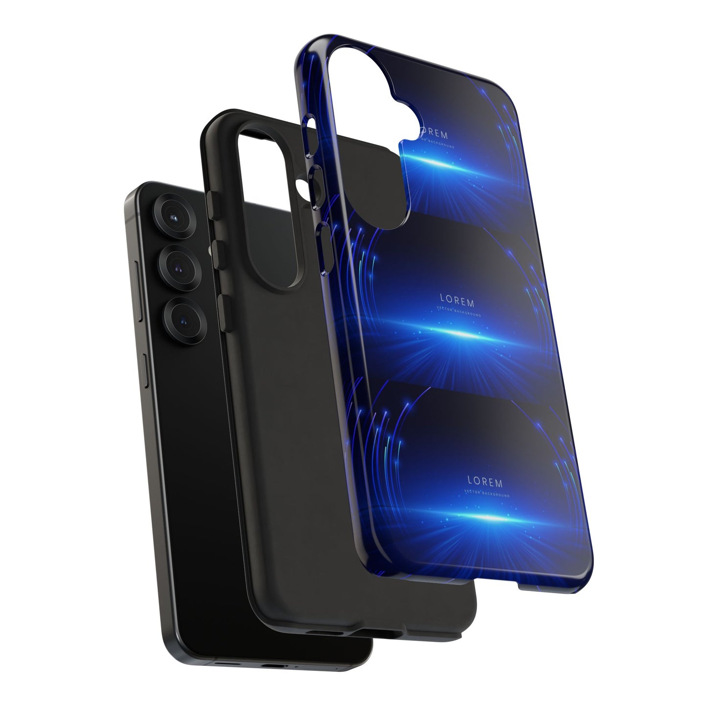 Tough Cases: Blue Lightwave Phone Case, Stylish Mobile Cover, Durable Protective Case, Gift for Tech Lovers, Trendy Gadget Accessory
