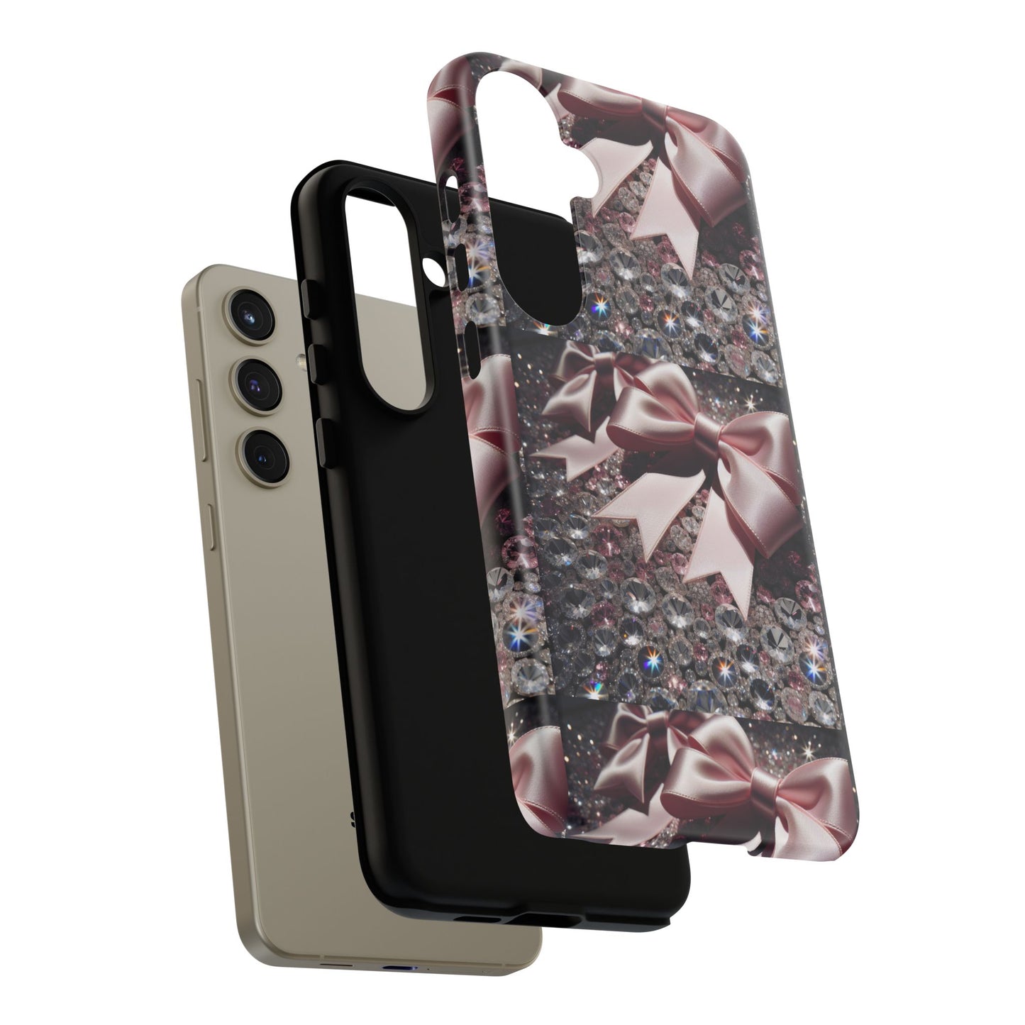 Sparkling Glam Phone Case, Tough Cases, Gift for Her, Stylish Cell Phone Accessories, Blinged Out Designs, Holiday Gifts