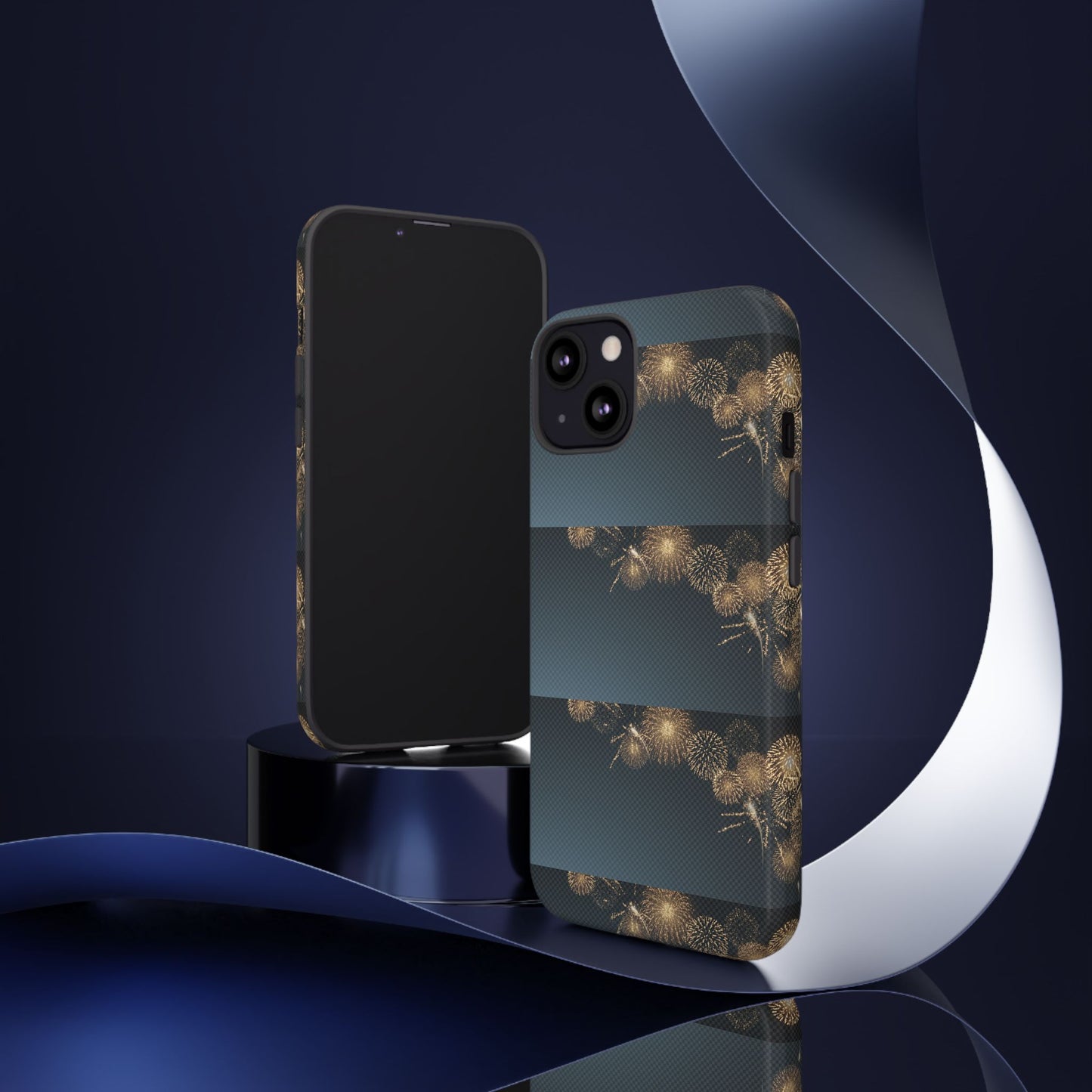 Elegant Fireworks Phone Case, Tough Phone Cover, Holiday Gift, Customizable Case, Premium Protection, Unique Design