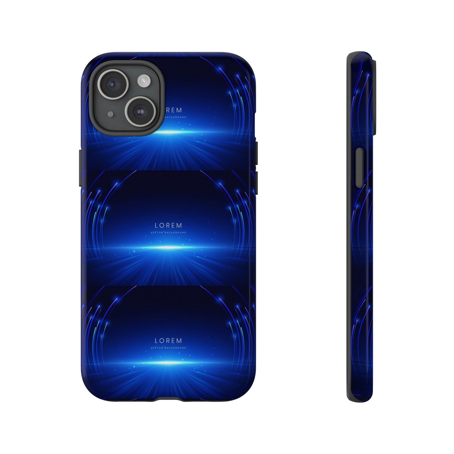 Tough Cases: Blue Lightwave Phone Case, Stylish Mobile Cover, Durable Protective Case, Gift for Tech Lovers, Trendy Gadget Accessory
