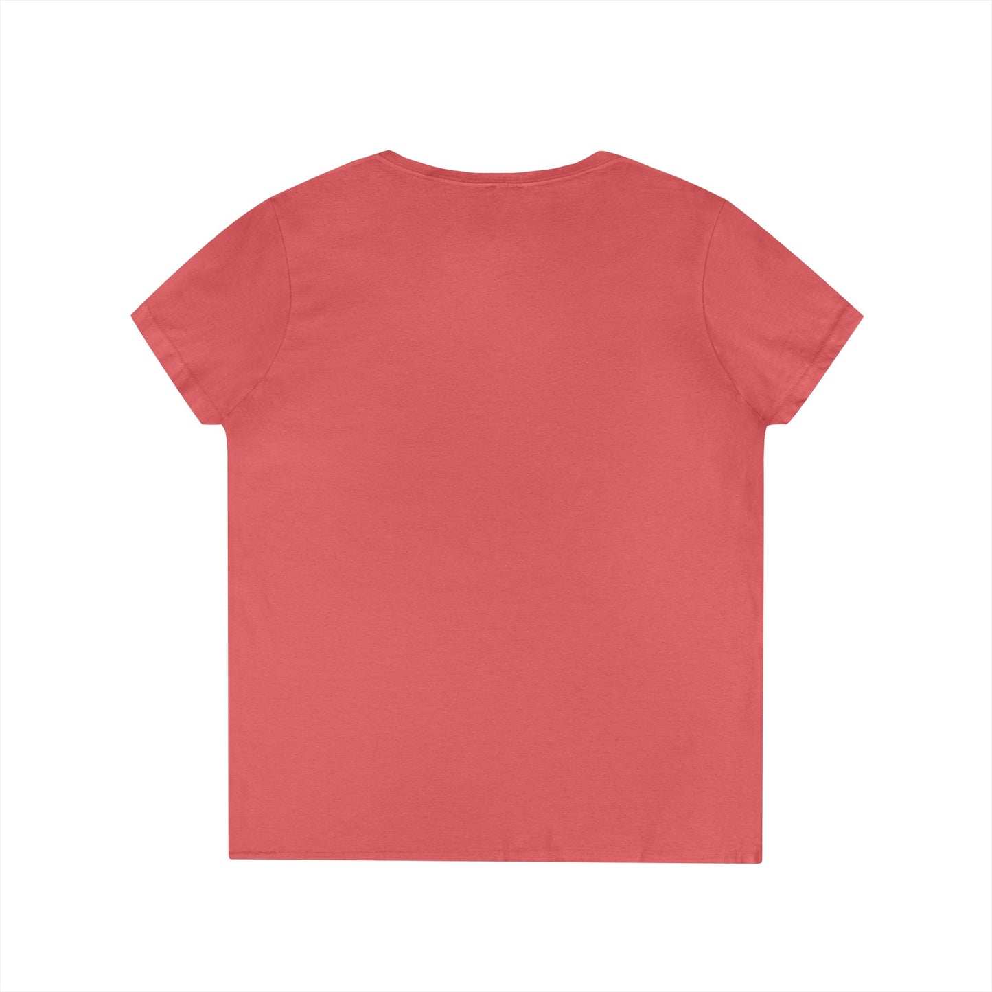 Ladies' V-Neck T-Shirt with 'What?' Design - Casual Style for Everyday Fun, Great for Gifts, Relaxing Wear, Birthday, Humor