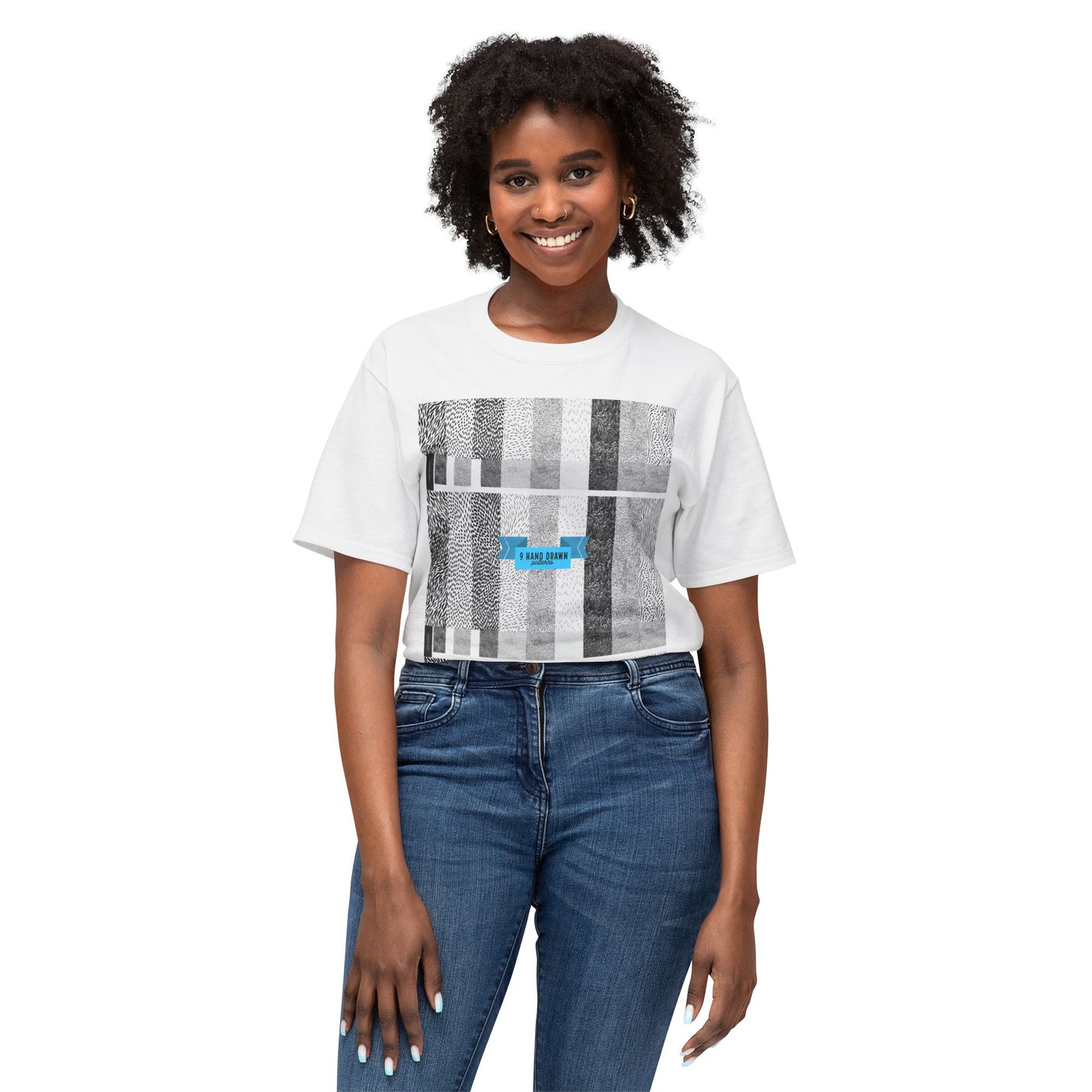 Abstract Pattern Unisex HD Cotton T-shirt, Modern Art Tee, Everyday Wear, Gift for Art Lovers, Casual Style, Unique Graphic Tee
