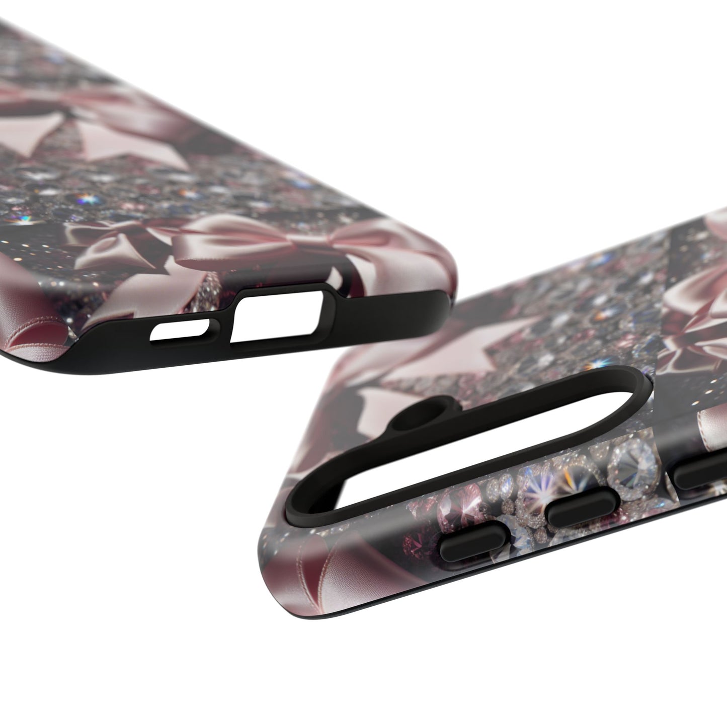 Sparkling Glam Phone Case, Tough Cases, Gift for Her, Stylish Cell Phone Accessories, Blinged Out Designs, Holiday Gifts