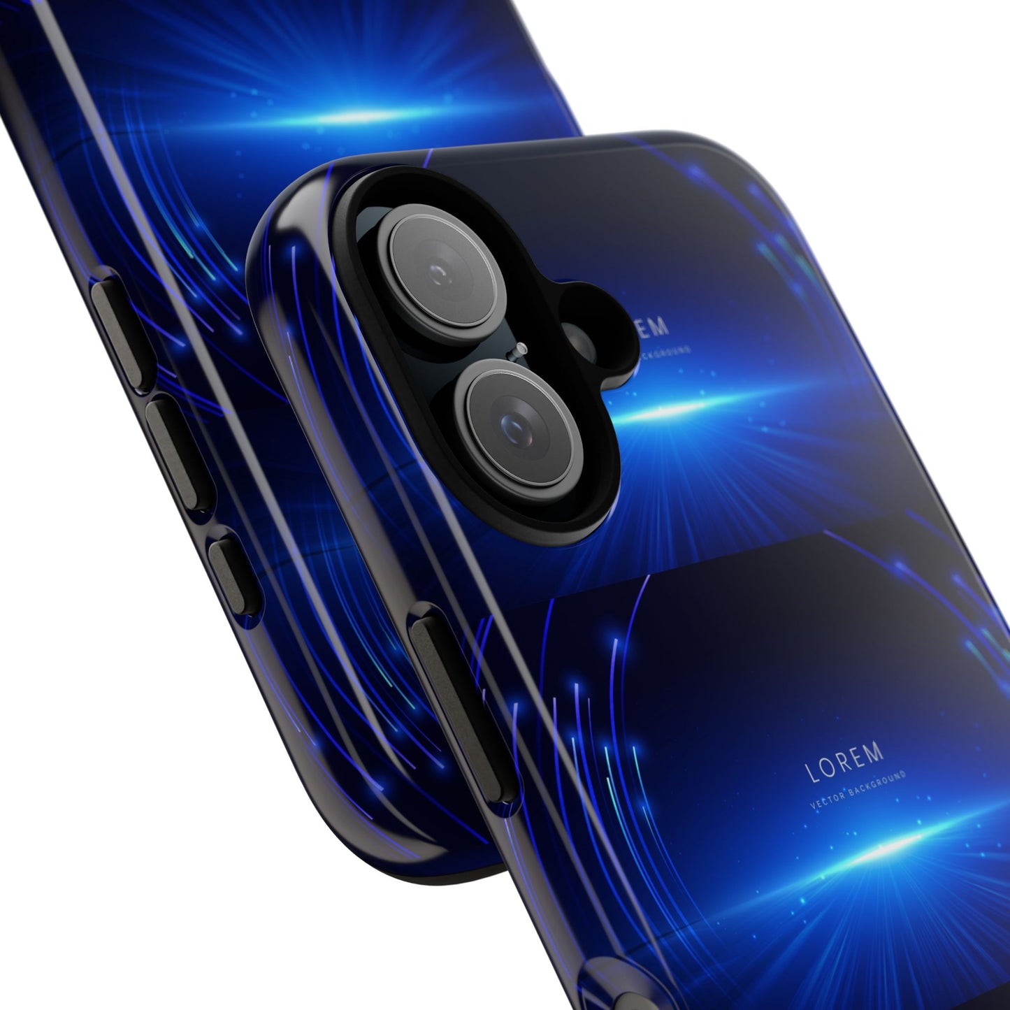Tough Cases: Blue Lightwave Phone Case, Stylish Mobile Cover, Durable Protective Case, Gift for Tech Lovers, Trendy Gadget Accessory