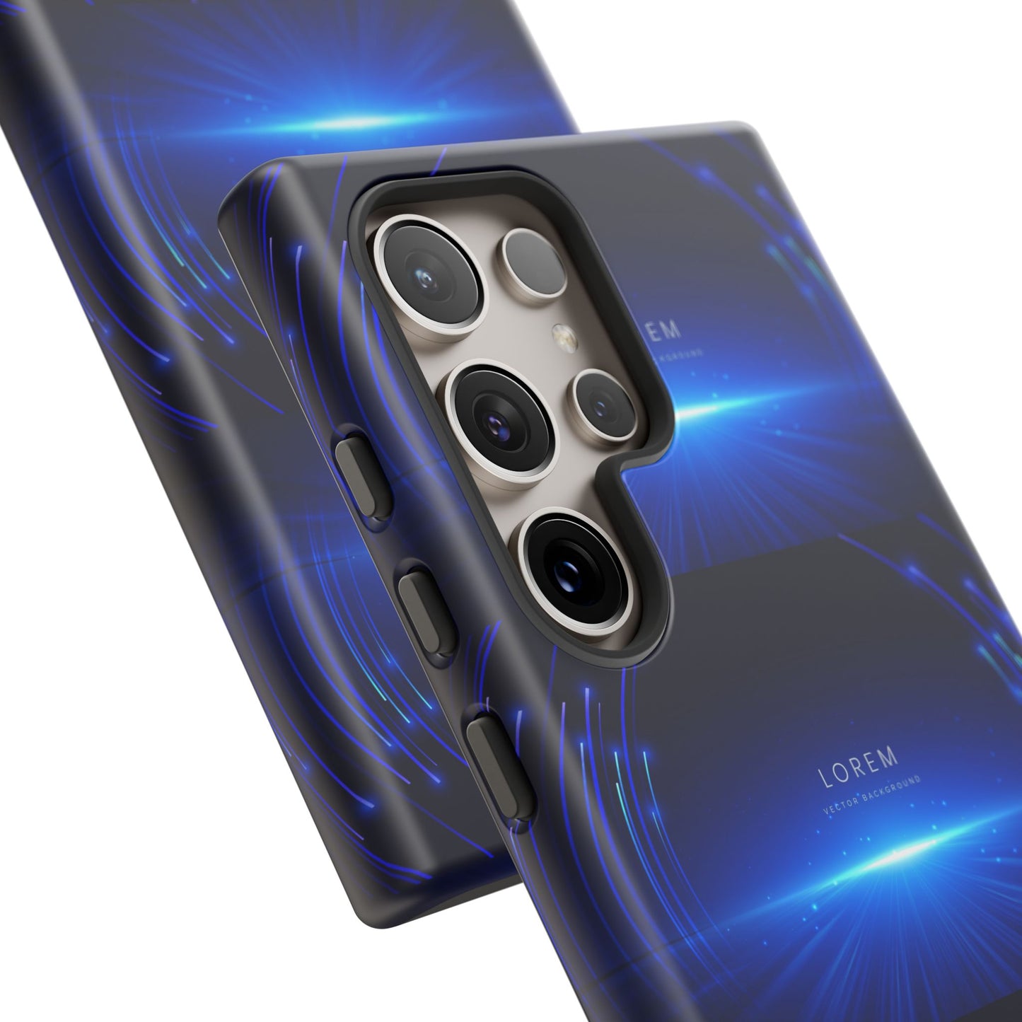 Tough Cases: Blue Lightwave Phone Case, Stylish Mobile Cover, Durable Protective Case, Gift for Tech Lovers, Trendy Gadget Accessory