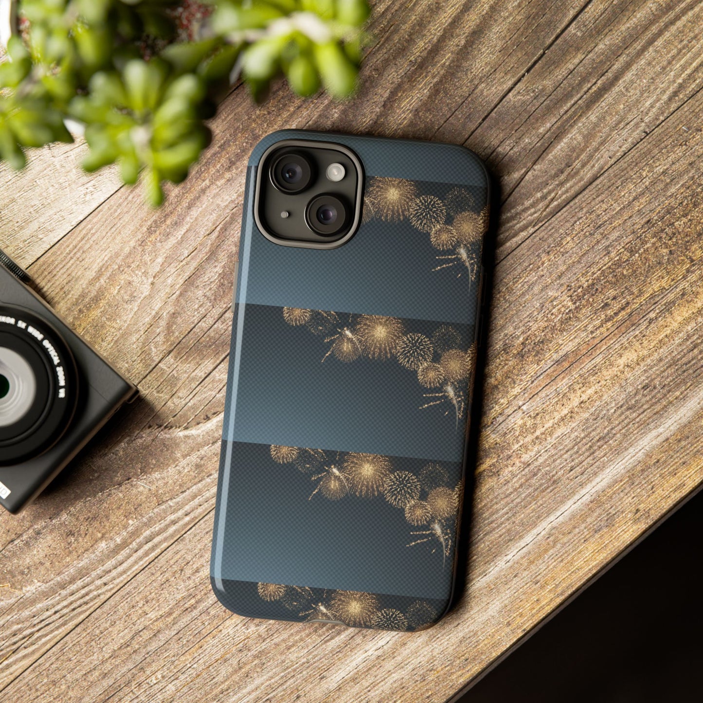 Elegant Fireworks Phone Case, Tough Phone Cover, Holiday Gift, Customizable Case, Premium Protection, Unique Design