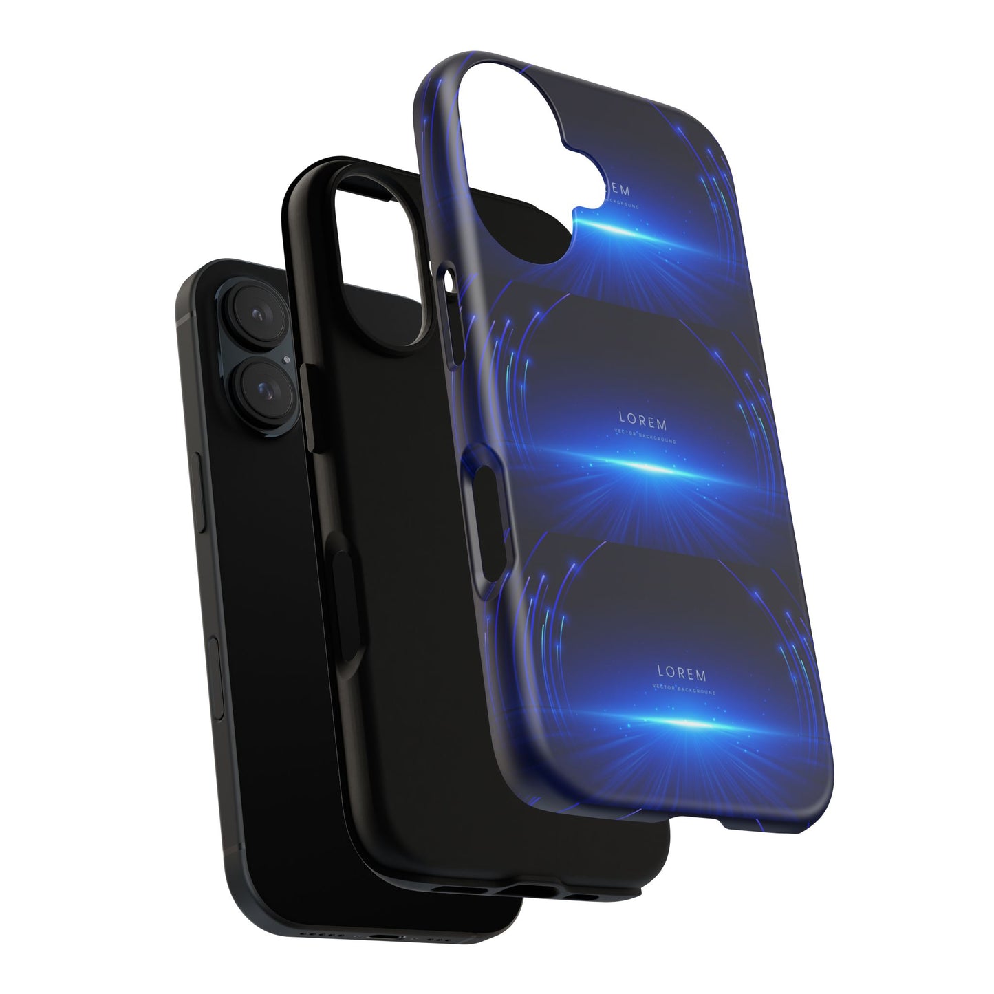 Tough Cases: Blue Lightwave Phone Case, Stylish Mobile Cover, Durable Protective Case, Gift for Tech Lovers, Trendy Gadget Accessory