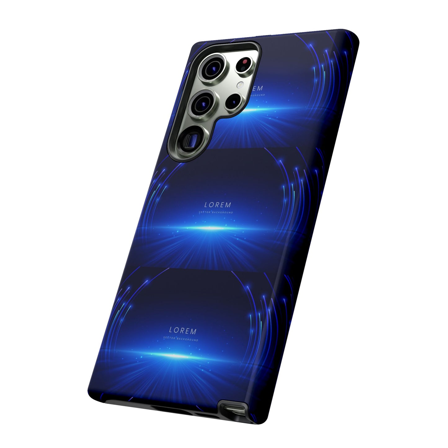 Tough Cases: Blue Lightwave Phone Case, Stylish Mobile Cover, Durable Protective Case, Gift for Tech Lovers, Trendy Gadget Accessory