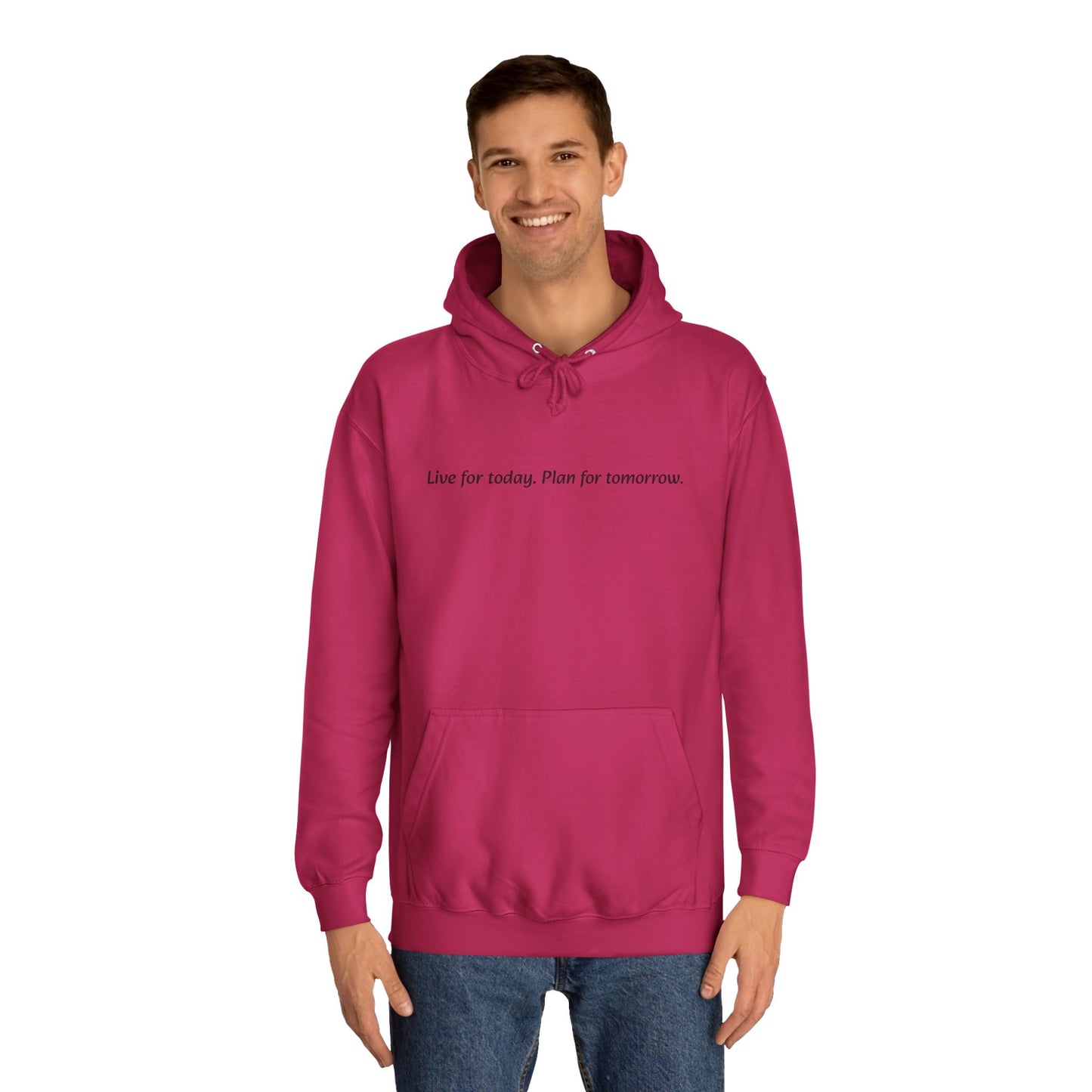 Unisex College Hoodie with Inspirational Quote | Comfortable, Casual Wear for Graduates, Back to School, Gift Idea, Cozy Style