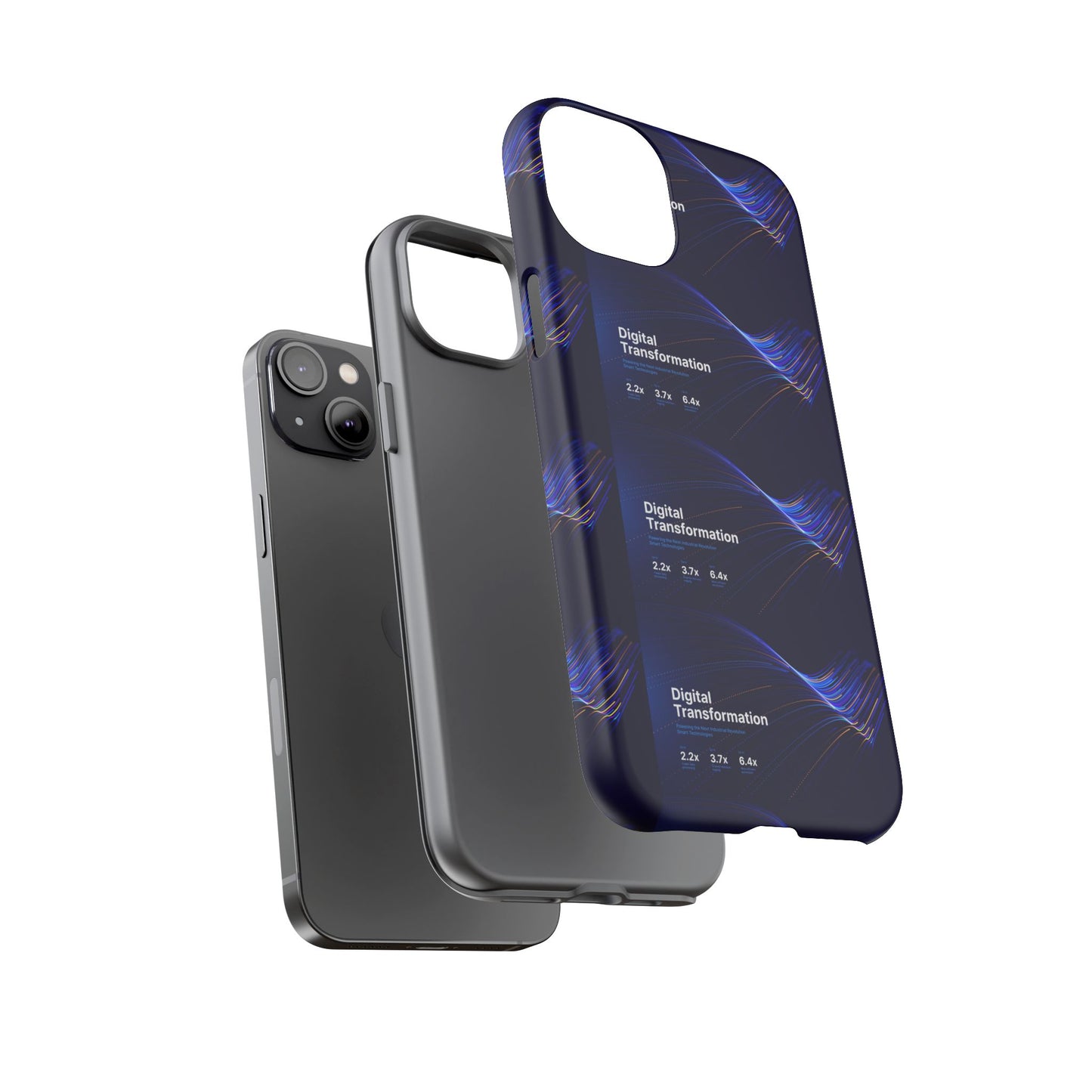 Digital Transformation Phone Case, Tough Cases for Modern Tech, Gifts for Digital Nomads, Unique Designs for Gadget Lovers, Custom [...]