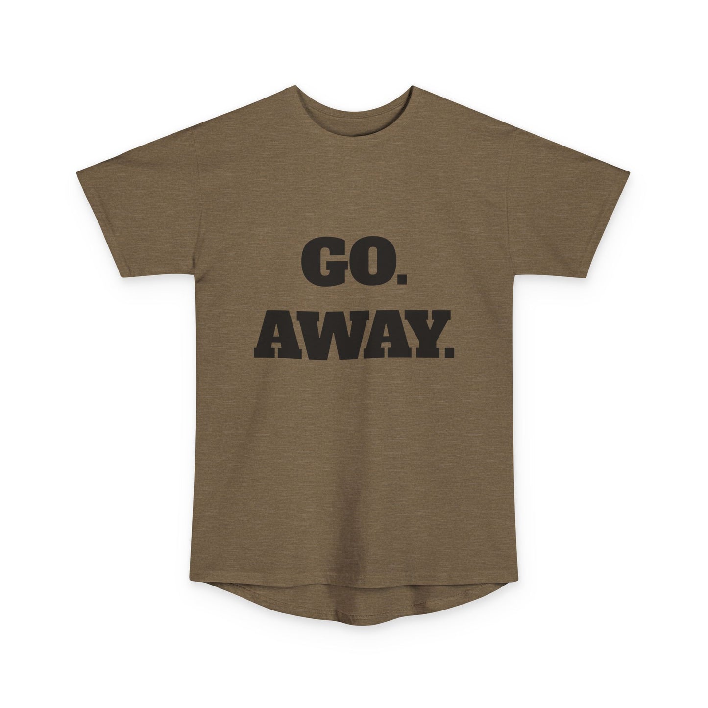 Unisex Long Body Urban Tee - Rebellious Graphic T-Shirt for Introverts, Go Away Shirt, Mood Tee, Casual Wear, Fun Gift