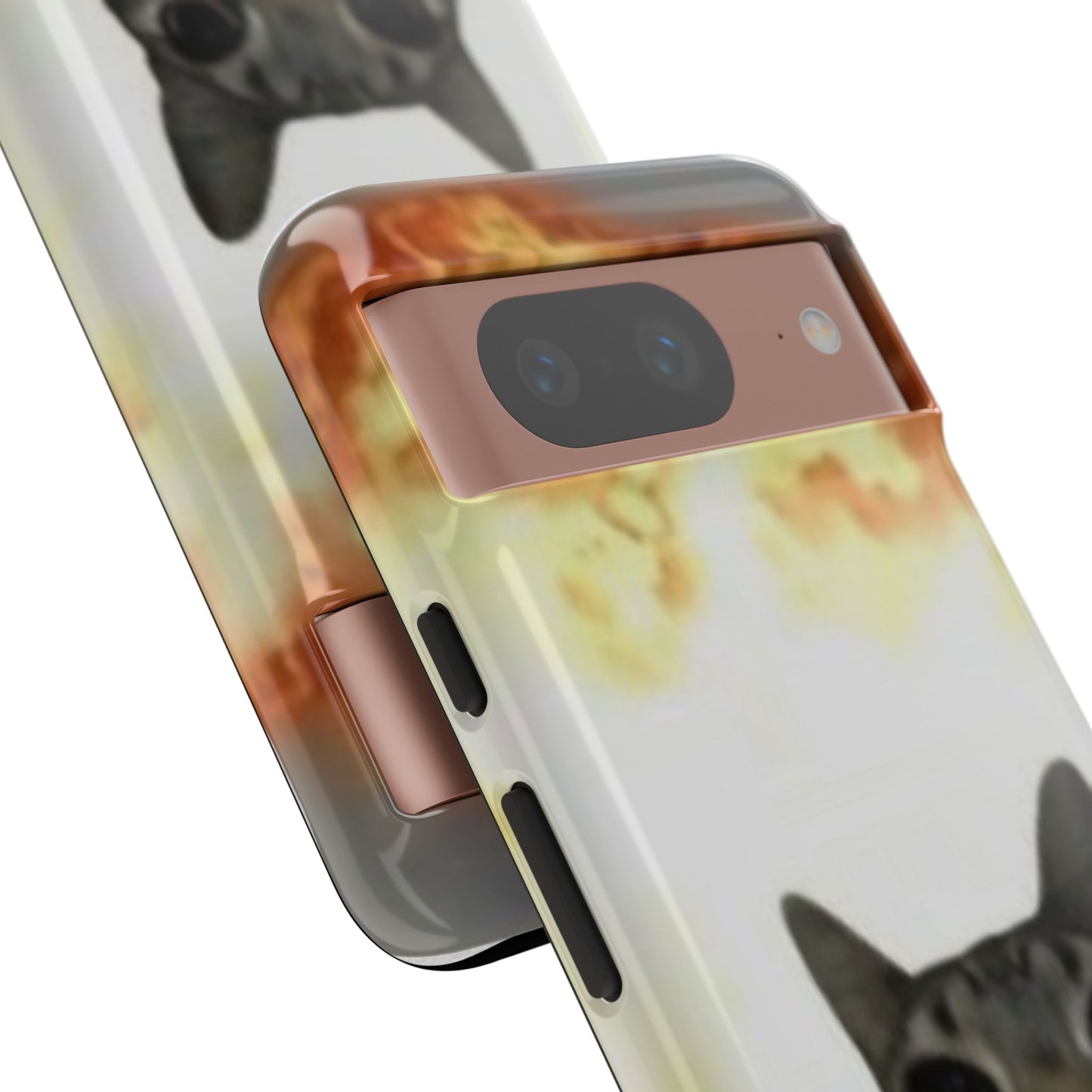 Cat-Themed Phone Case with Explosive Background, Tough Cases for Pet Lovers, Unique Gift for Cat Owners, Funny Animal Accessories, [...]