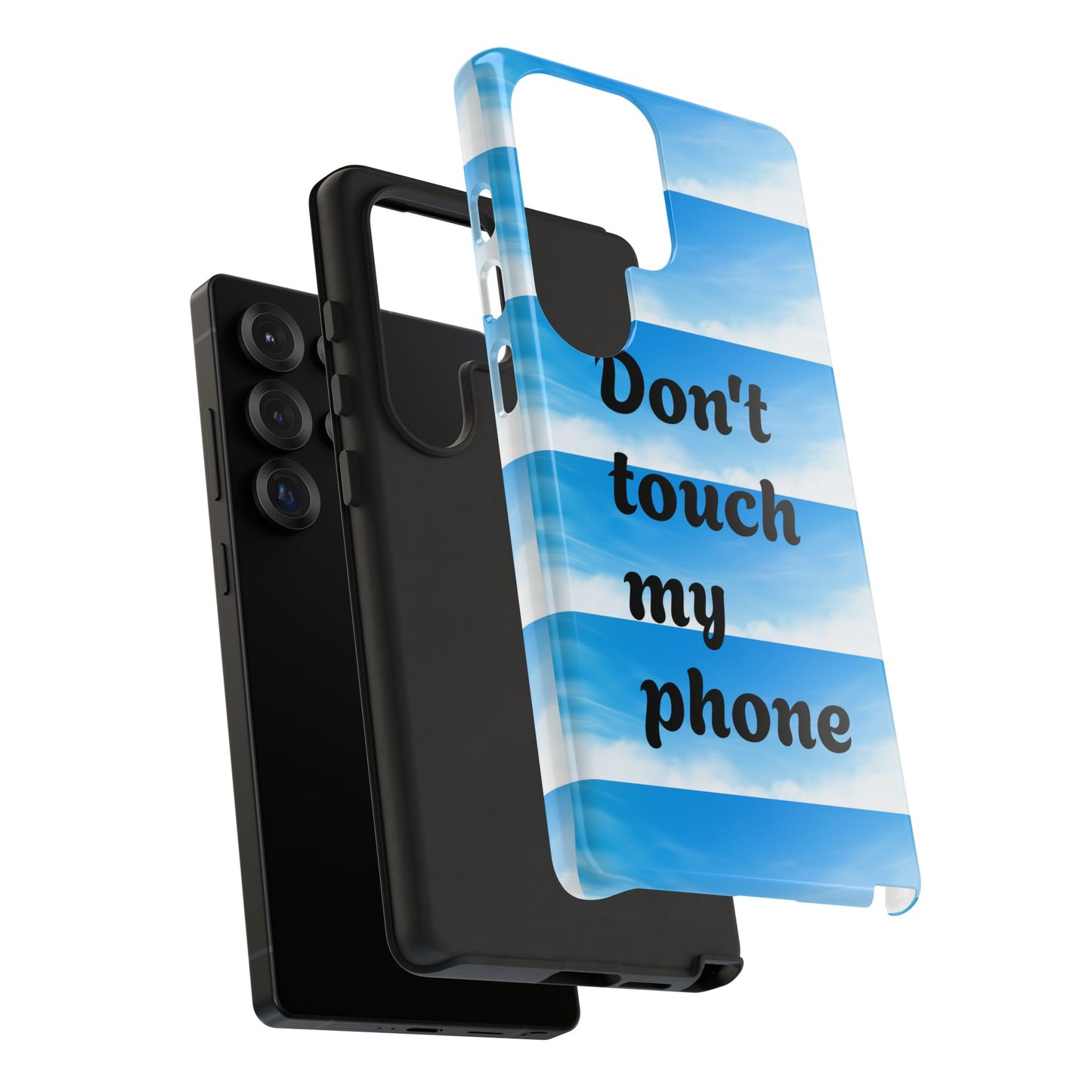 Phone Case, Quirky Phone Cover, Don't Touch My Phone Case, Gift for Teens, Trendy Accessory, Unique Phone Protection