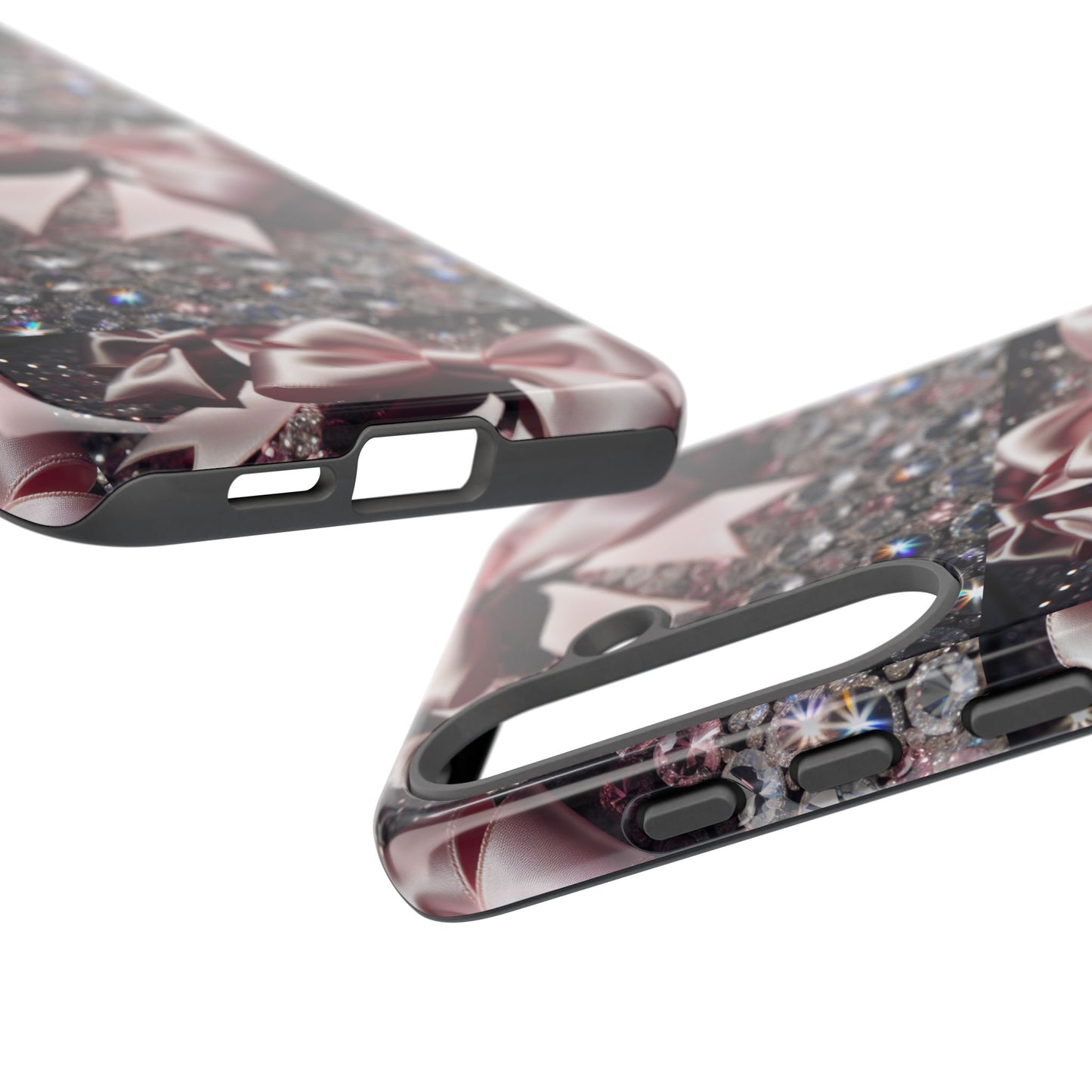 Sparkling Glam Phone Case, Tough Cases, Gift for Her, Stylish Cell Phone Accessories, Blinged Out Designs, Holiday Gifts