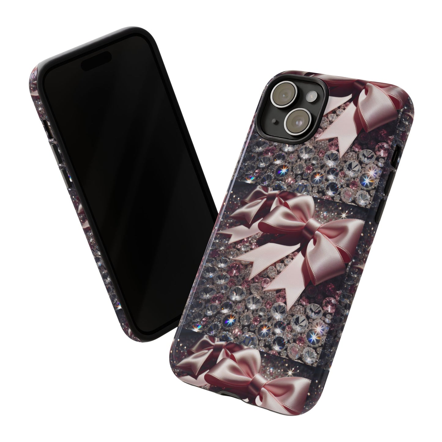 Sparkling Glam Phone Case, Tough Cases, Gift for Her, Stylish Cell Phone Accessories, Blinged Out Designs, Holiday Gifts