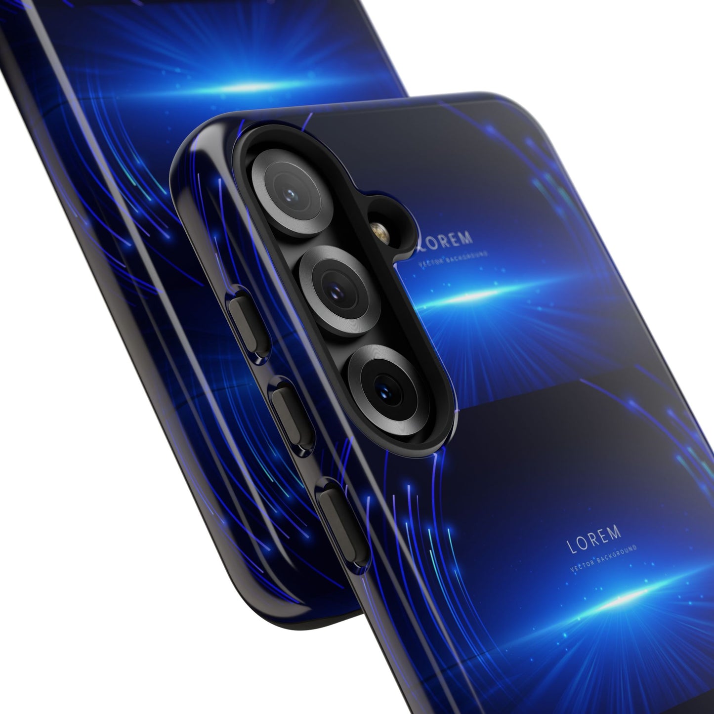 Tough Cases: Blue Lightwave Phone Case, Stylish Mobile Cover, Durable Protective Case, Gift for Tech Lovers, Trendy Gadget Accessory