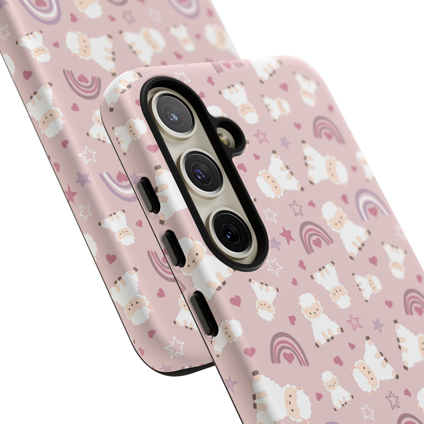 Cute Pastel Phone Case with Teddy Bears and Rainbows, Durable Phone Cover, Trendy Mobile Accessory, Gifts for Her, Birthday Must-Have