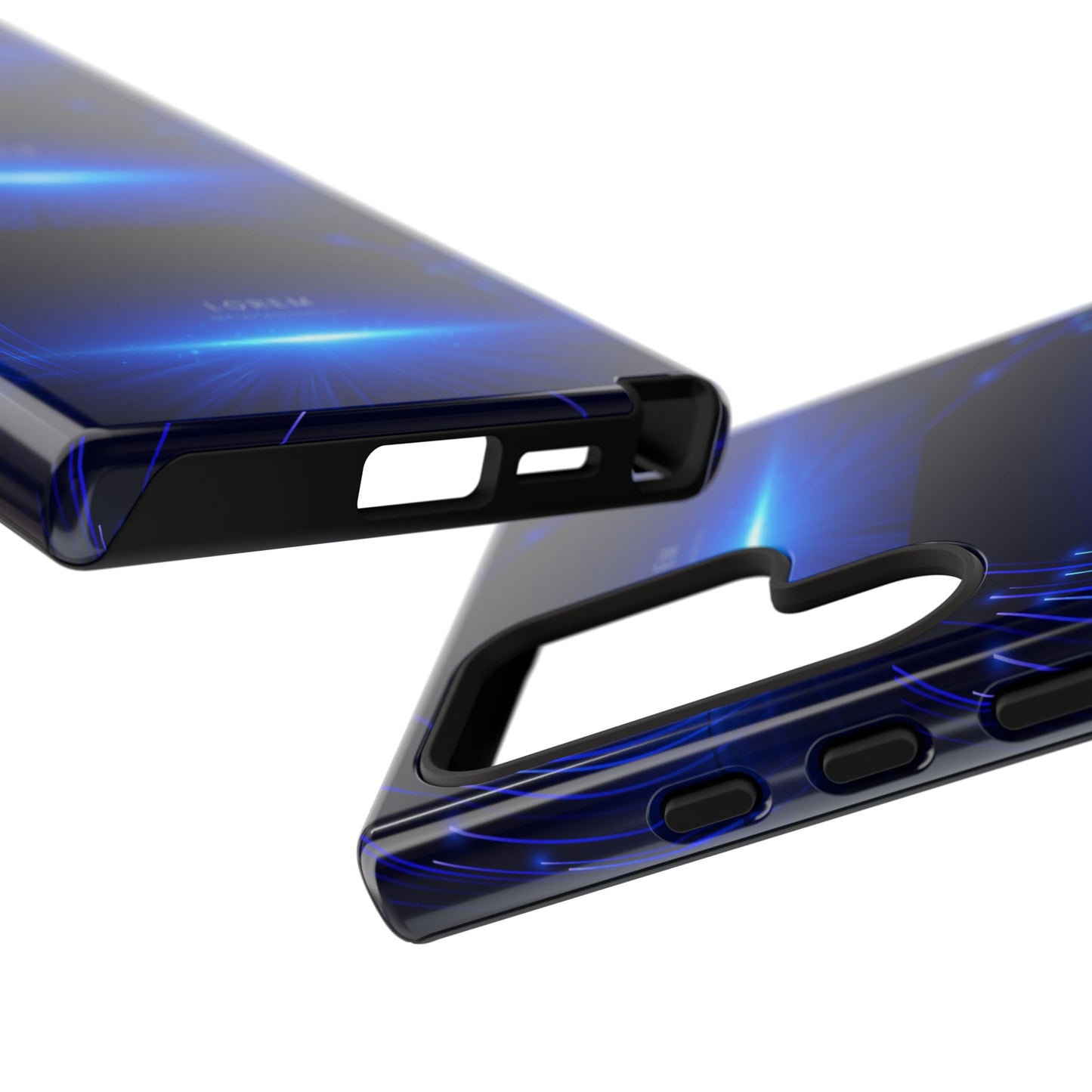 Tough Cases: Blue Lightwave Phone Case, Stylish Mobile Cover, Durable Protective Case, Gift for Tech Lovers, Trendy Gadget Accessory