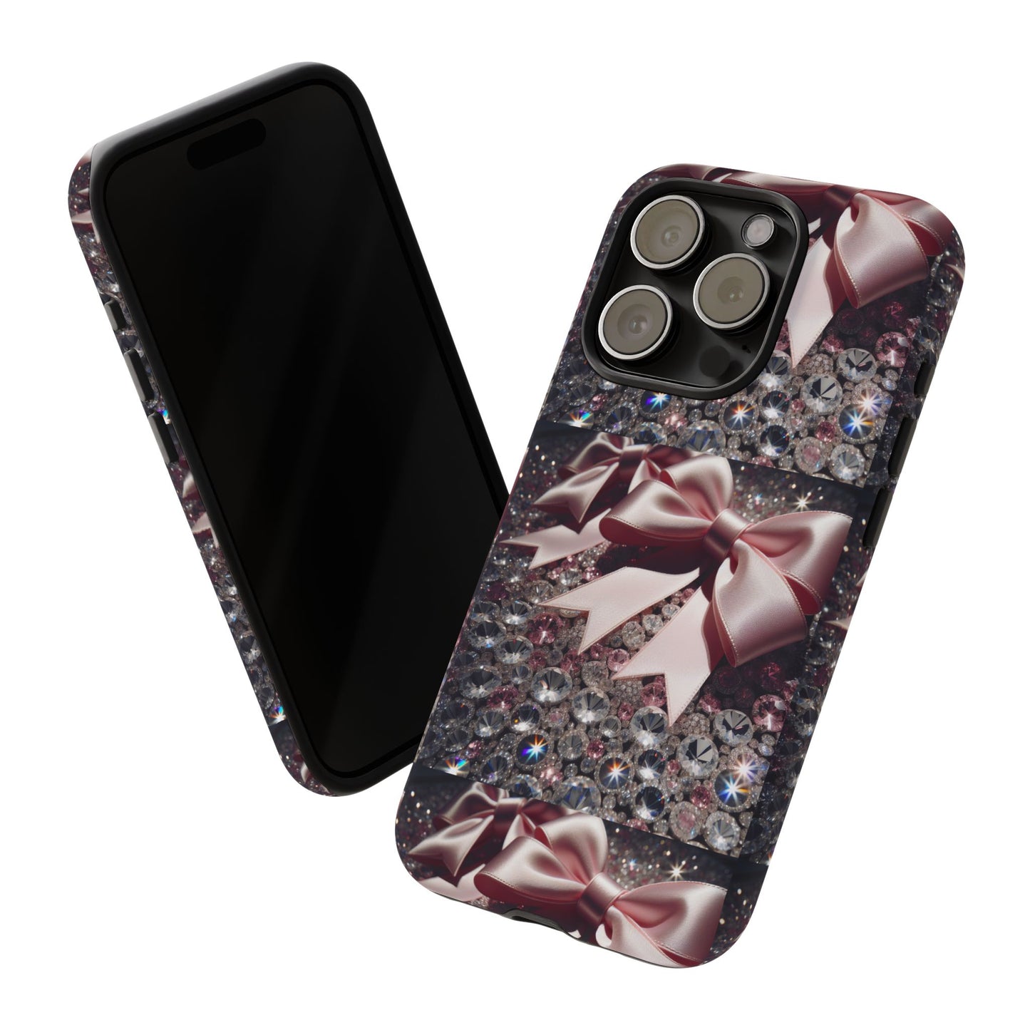 Sparkling Glam Phone Case, Tough Cases, Gift for Her, Stylish Cell Phone Accessories, Blinged Out Designs, Holiday Gifts