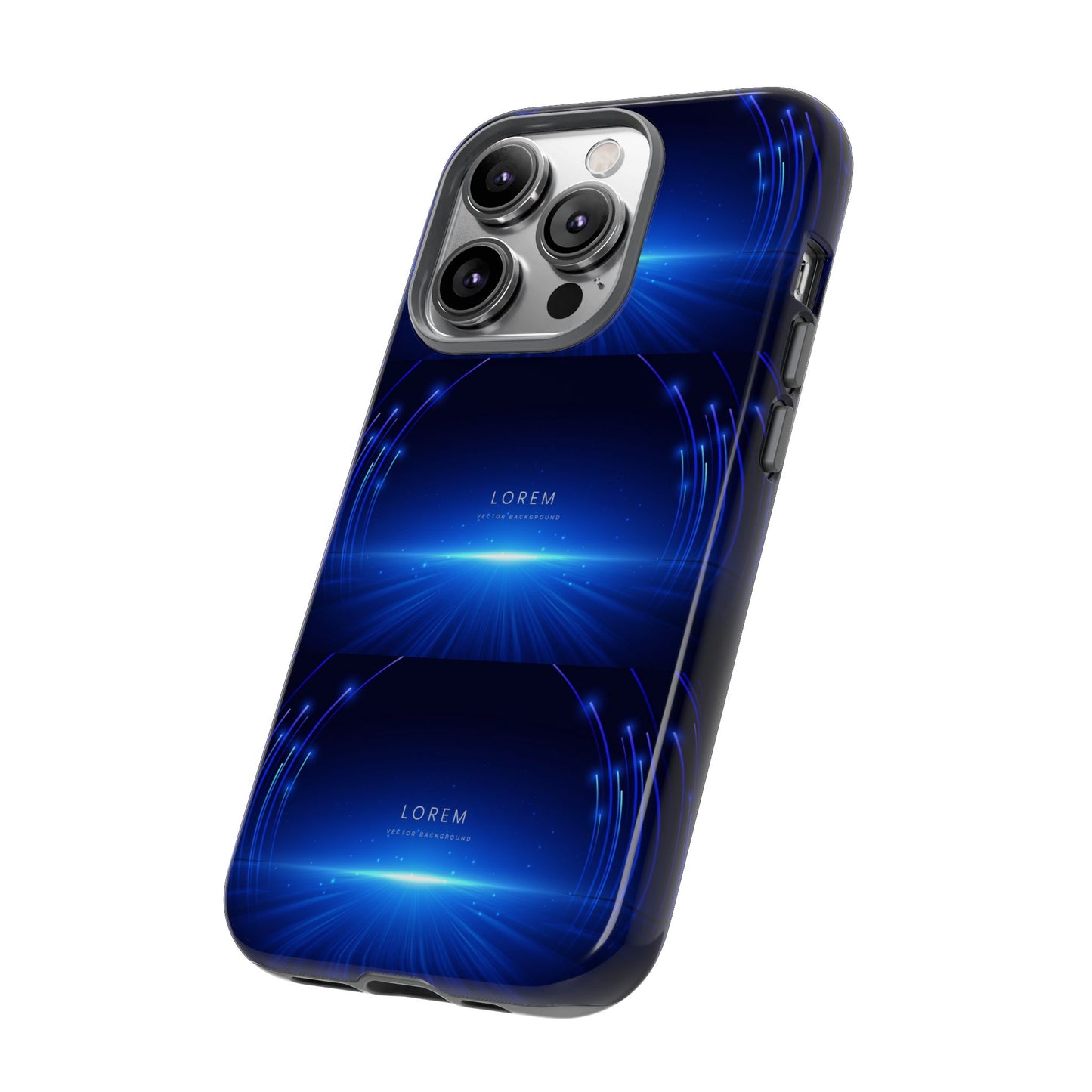 Tough Cases: Blue Lightwave Phone Case, Stylish Mobile Cover, Durable Protective Case, Gift for Tech Lovers, Trendy Gadget Accessory