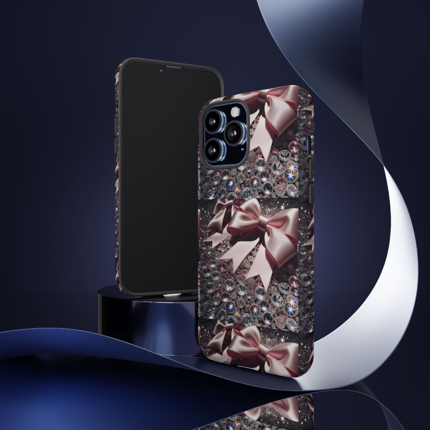 Sparkling Glam Phone Case, Tough Cases, Gift for Her, Stylish Cell Phone Accessories, Blinged Out Designs, Holiday Gifts