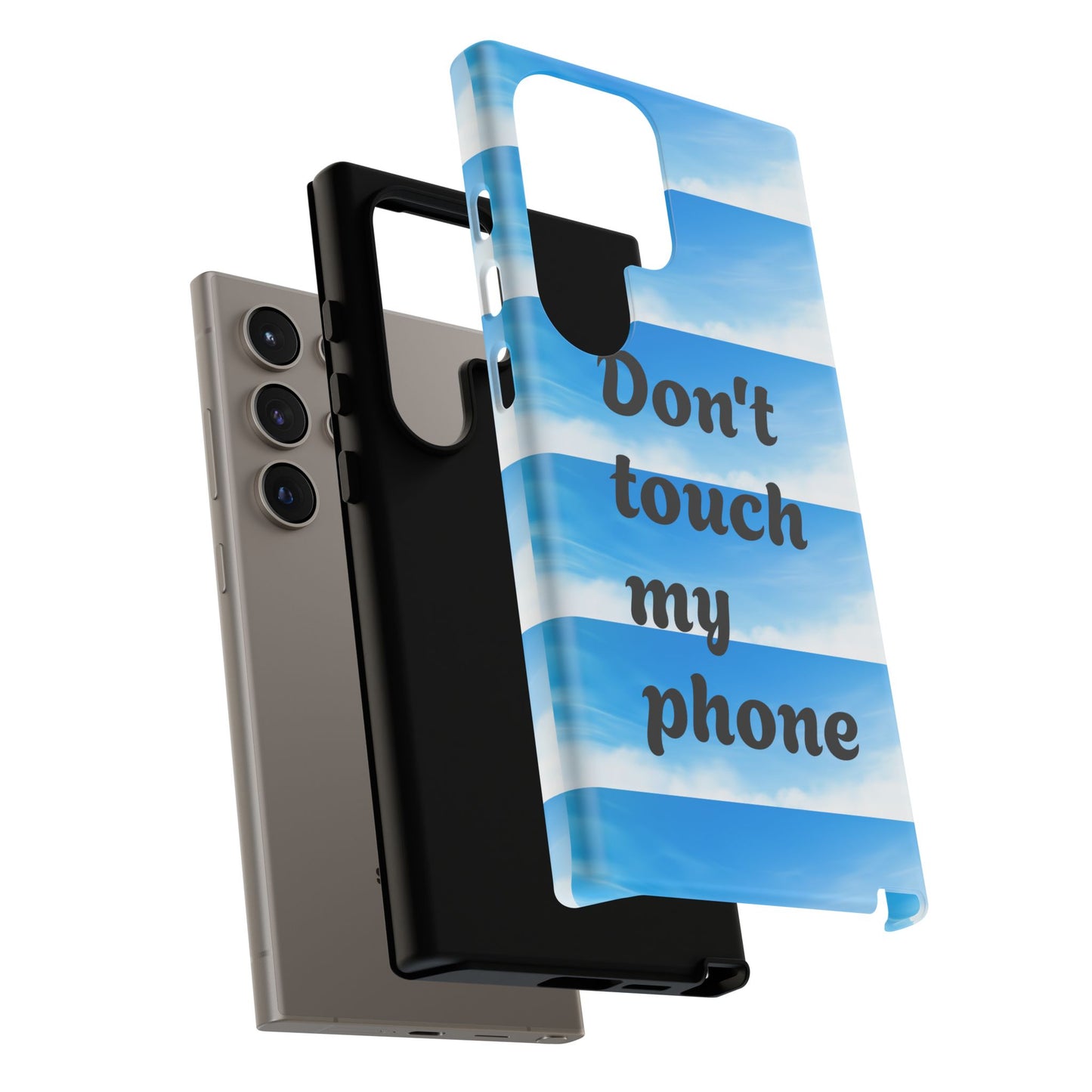 Phone Case, Quirky Phone Cover, Don't Touch My Phone Case, Gift for Teens, Trendy Accessory, Unique Phone Protection