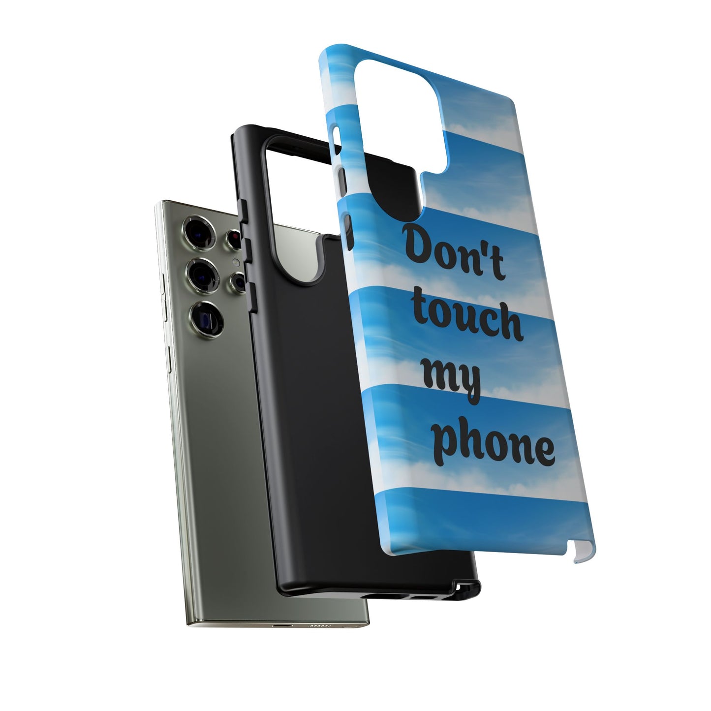 Phone Case, Quirky Phone Cover, Don't Touch My Phone Case, Gift for Teens, Trendy Accessory, Unique Phone Protection