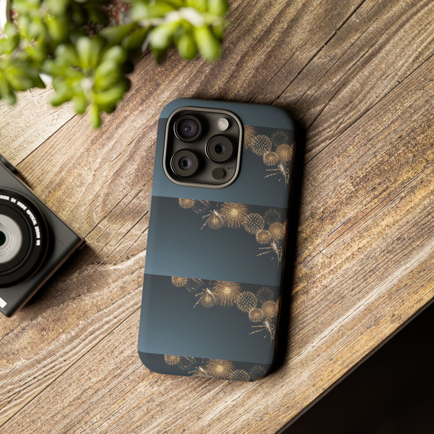 Elegant Fireworks Phone Case, Tough Phone Cover, Holiday Gift, Customizable Case, Premium Protection, Unique Design