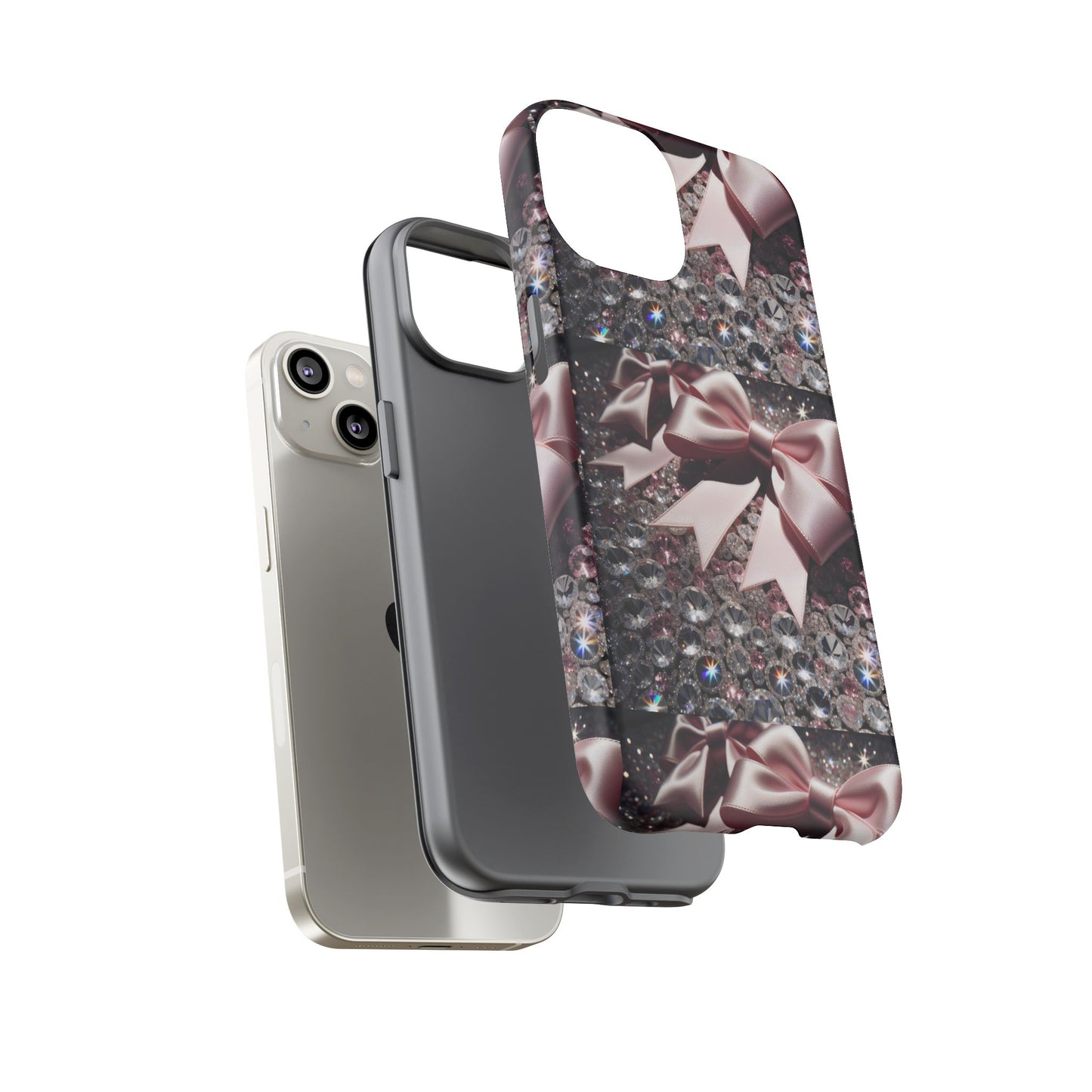 Sparkling Glam Phone Case, Tough Cases, Gift for Her, Stylish Cell Phone Accessories, Blinged Out Designs, Holiday Gifts