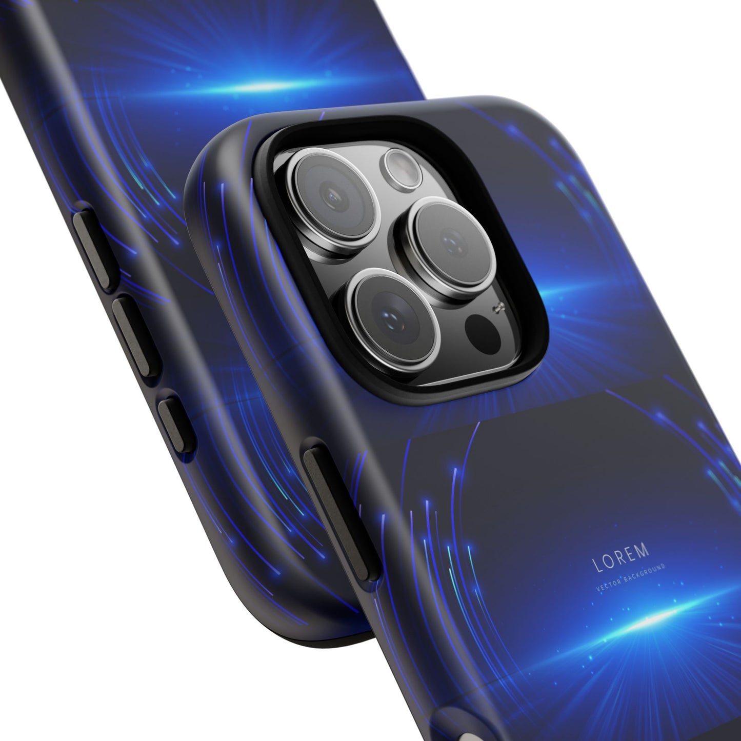 Tough Cases: Blue Lightwave Phone Case, Stylish Mobile Cover, Durable Protective Case, Gift for Tech Lovers, Trendy Gadget Accessory