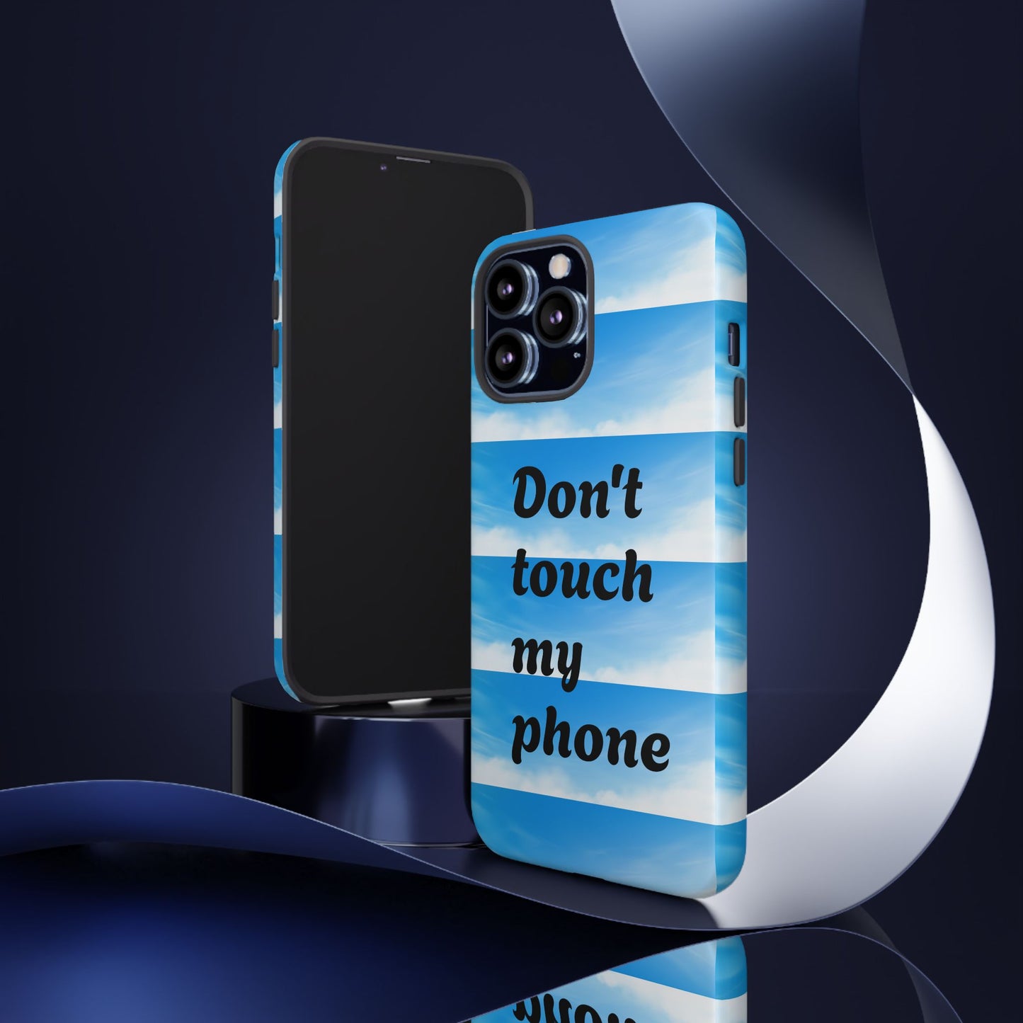 Phone Case, Quirky Phone Cover, Don't Touch My Phone Case, Gift for Teens, Trendy Accessory, Unique Phone Protection