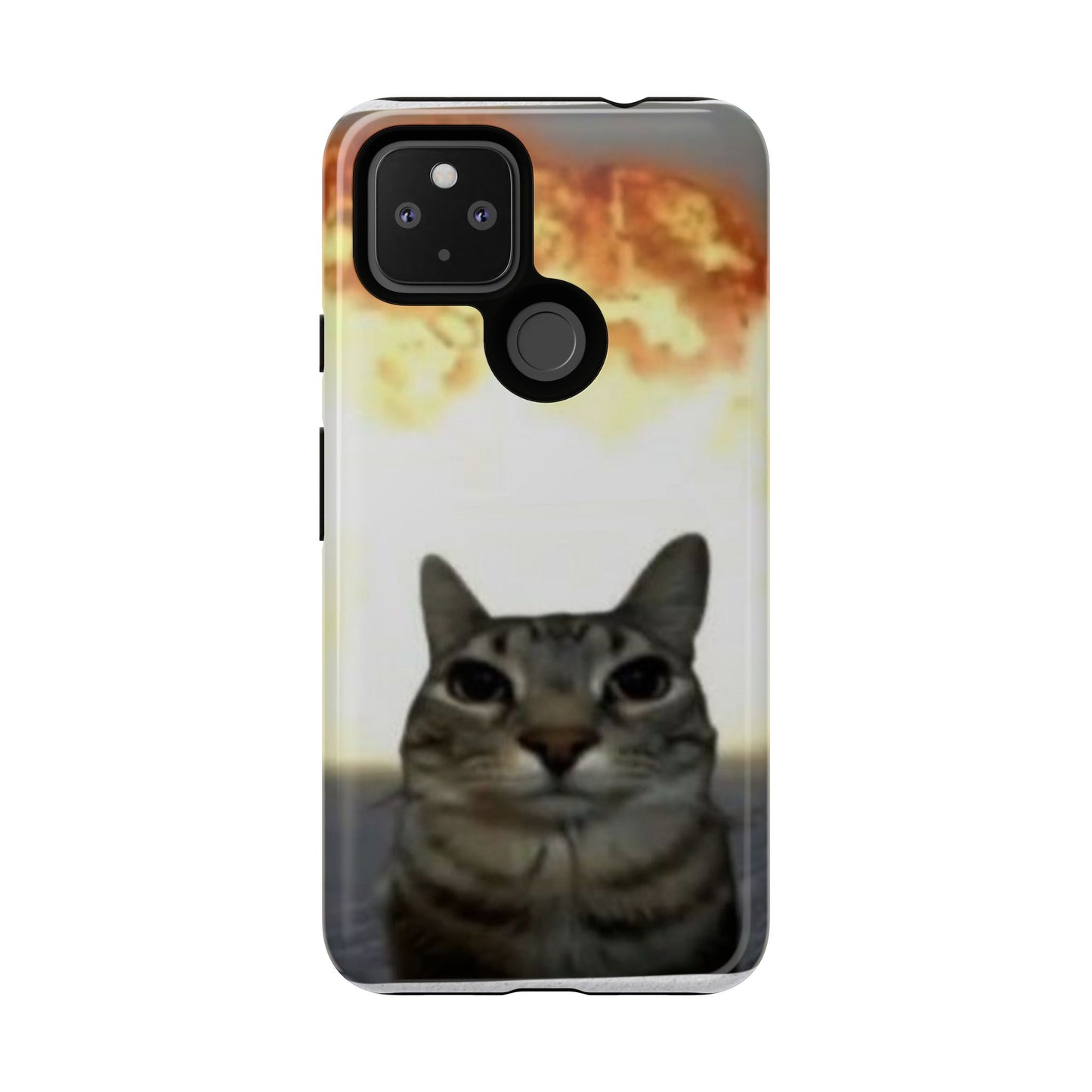 Cat-Themed Phone Case with Explosive Background, Tough Cases for Pet Lovers, Unique Gift for Cat Owners, Funny Animal Accessories, [...]