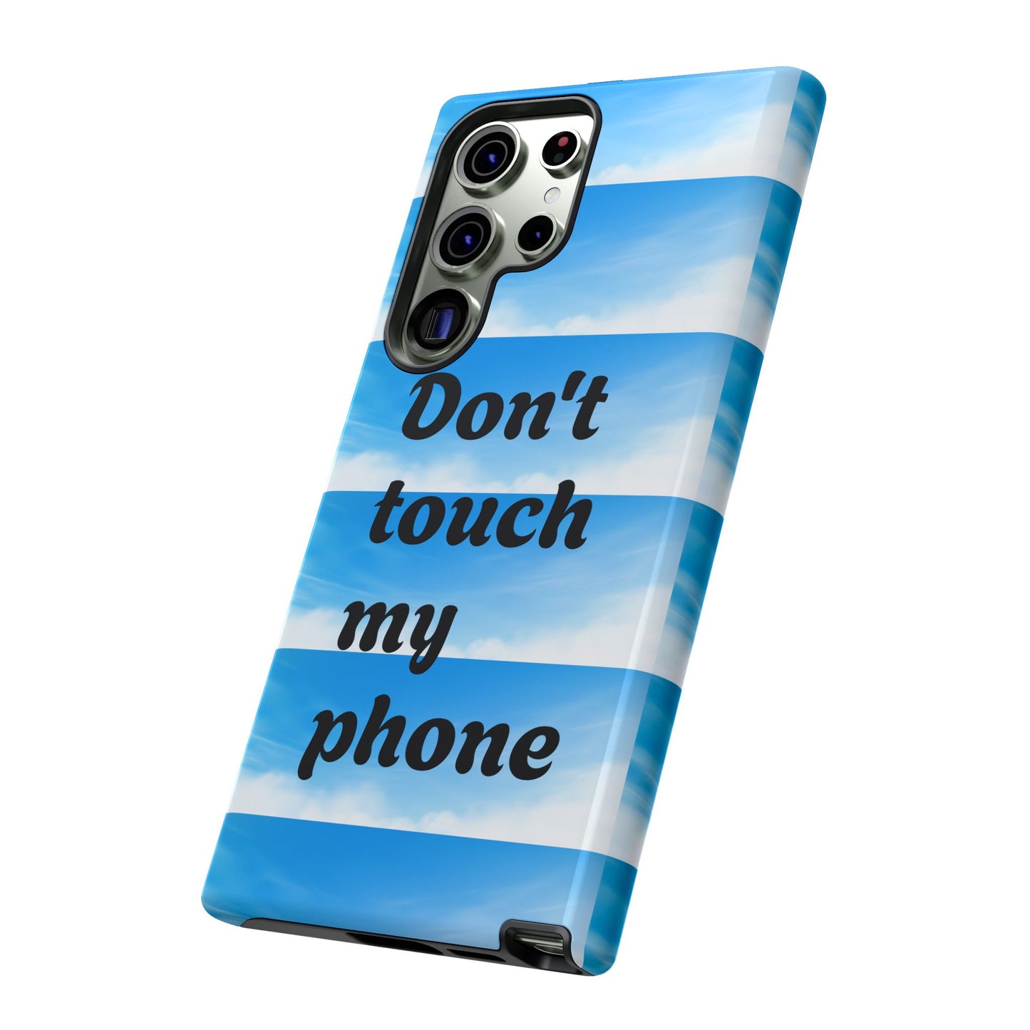 Phone Case, Quirky Phone Cover, Don't Touch My Phone Case, Gift for Teens, Trendy Accessory, Unique Phone Protection
